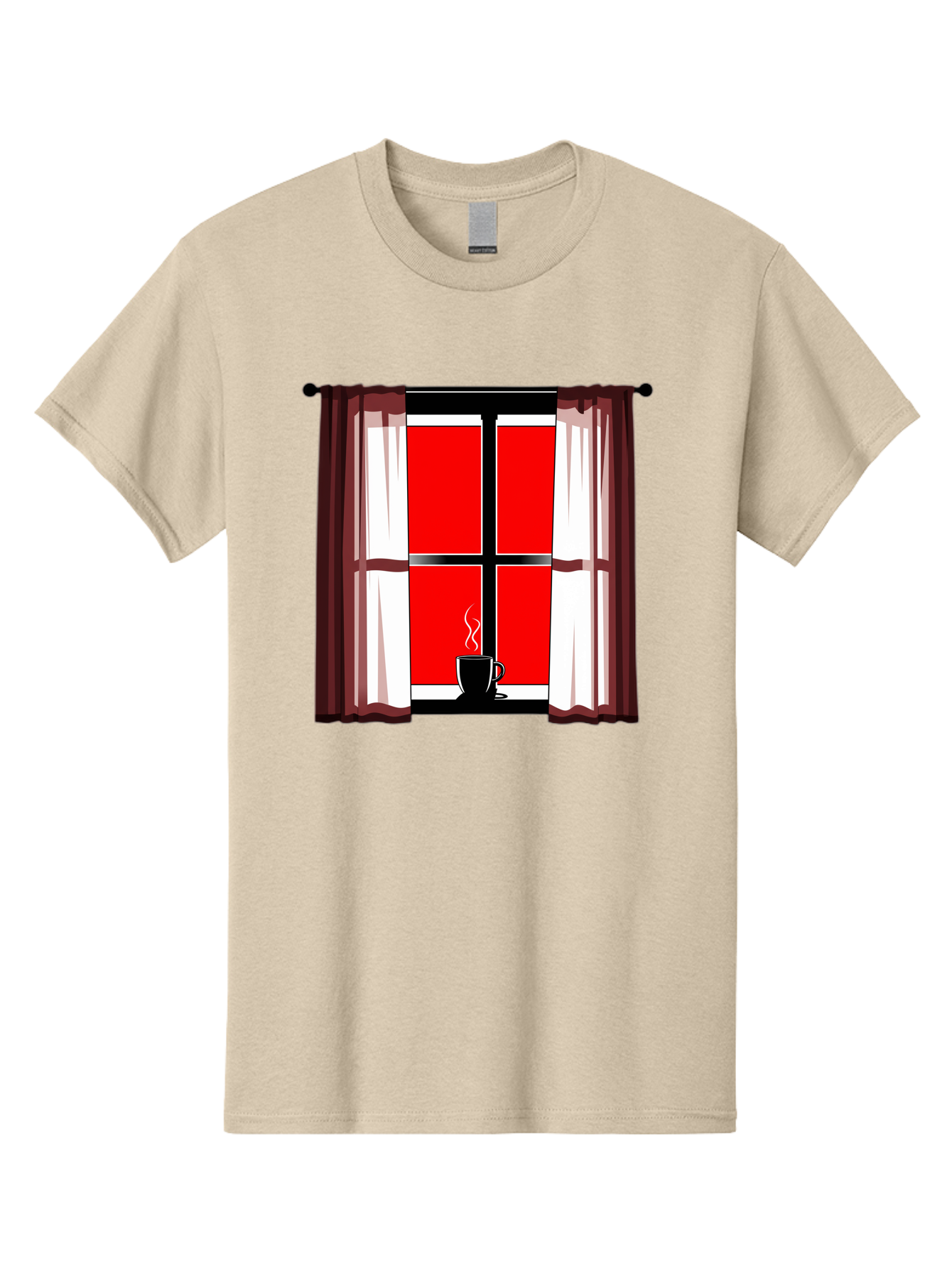 Cup-On-Windowsill Men'S Graphic Tee, 100% Cotton, Comfortable Casual Summer Wear, Machine Washable, Vintage Camera, Old Camera, Antique Camera, Black Camera, Classic Photography, Photography Equipment, Nostalgic Device, Film Camera, Camera Art Bae998