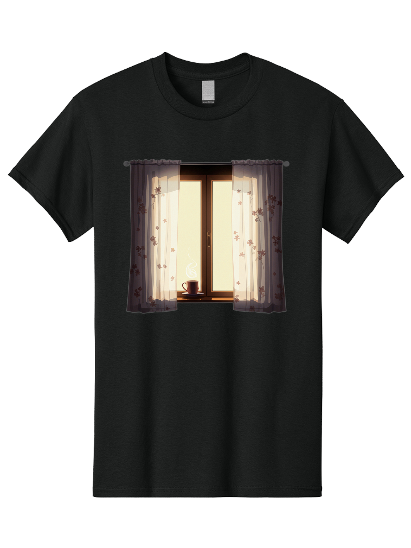 Curtains-Coffee-Cup Men'S Graphic Tee, 100% Cotton, Comfortable Casual Summer Wear, Machine Washable, Vintage Camera, Old Camera, Antique Camera, Black Camera, Classic Photography, Photography Equipment, Nostalgic Device, Film Camera, Bae999