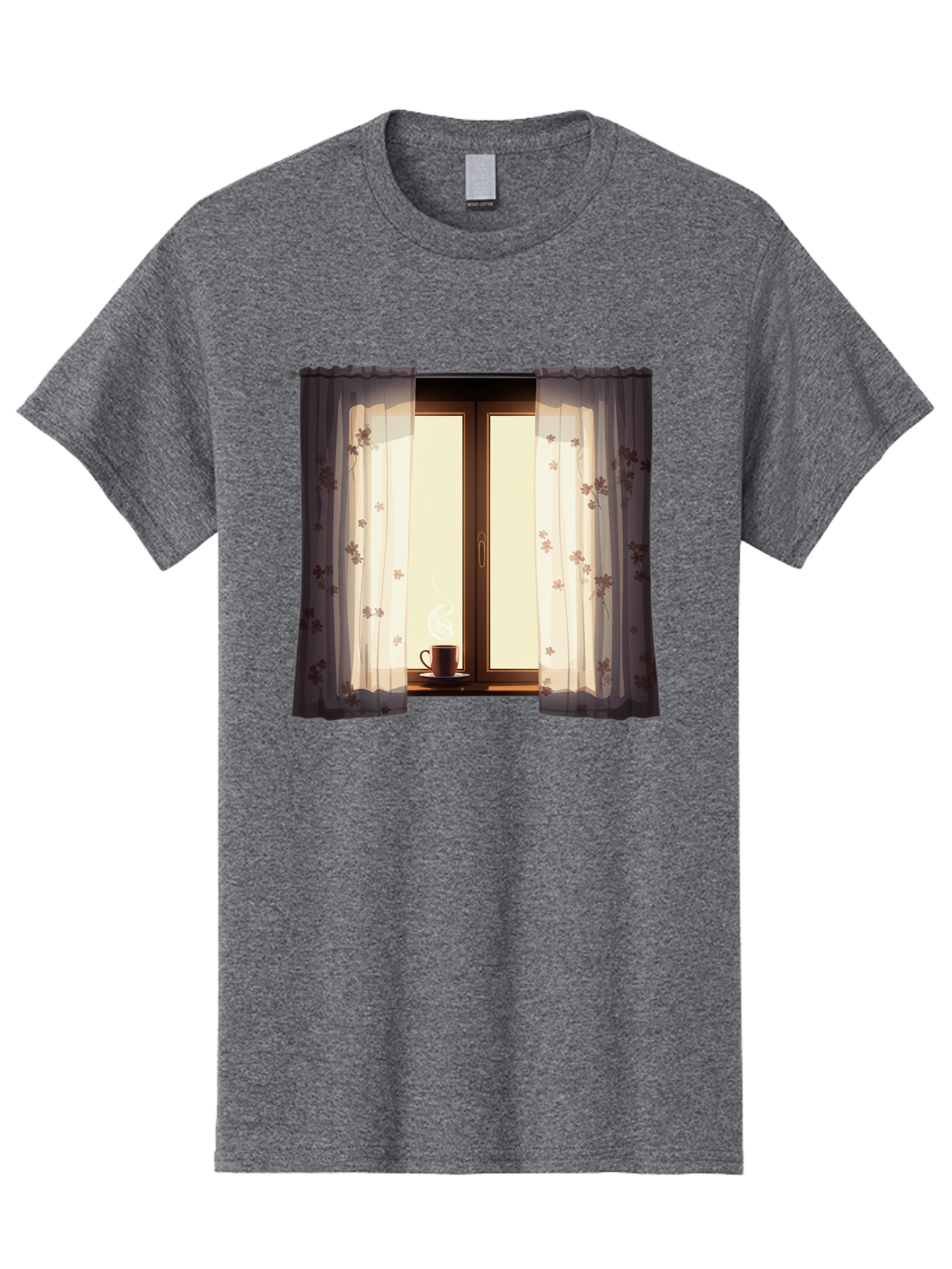 Curtains-Coffee-Cup Men'S Graphic Tee, 100% Cotton, Comfortable Casual Summer Wear, Machine Washable, Vintage Camera, Old Camera, Antique Camera, Black Camera, Classic Photography, Photography Equipment, Nostalgic Device, Film Camera, Bae999