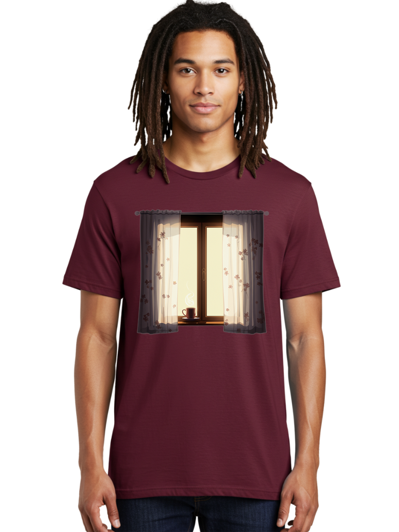 Curtains-Coffee-Cup Men'S Graphic Tee, 100% Cotton, Comfortable Casual Summer Wear, Machine Washable, Vintage Camera, Old Camera, Antique Camera, Black Camera, Classic Photography, Photography Equipment, Nostalgic Device, Film Camera, Bae999