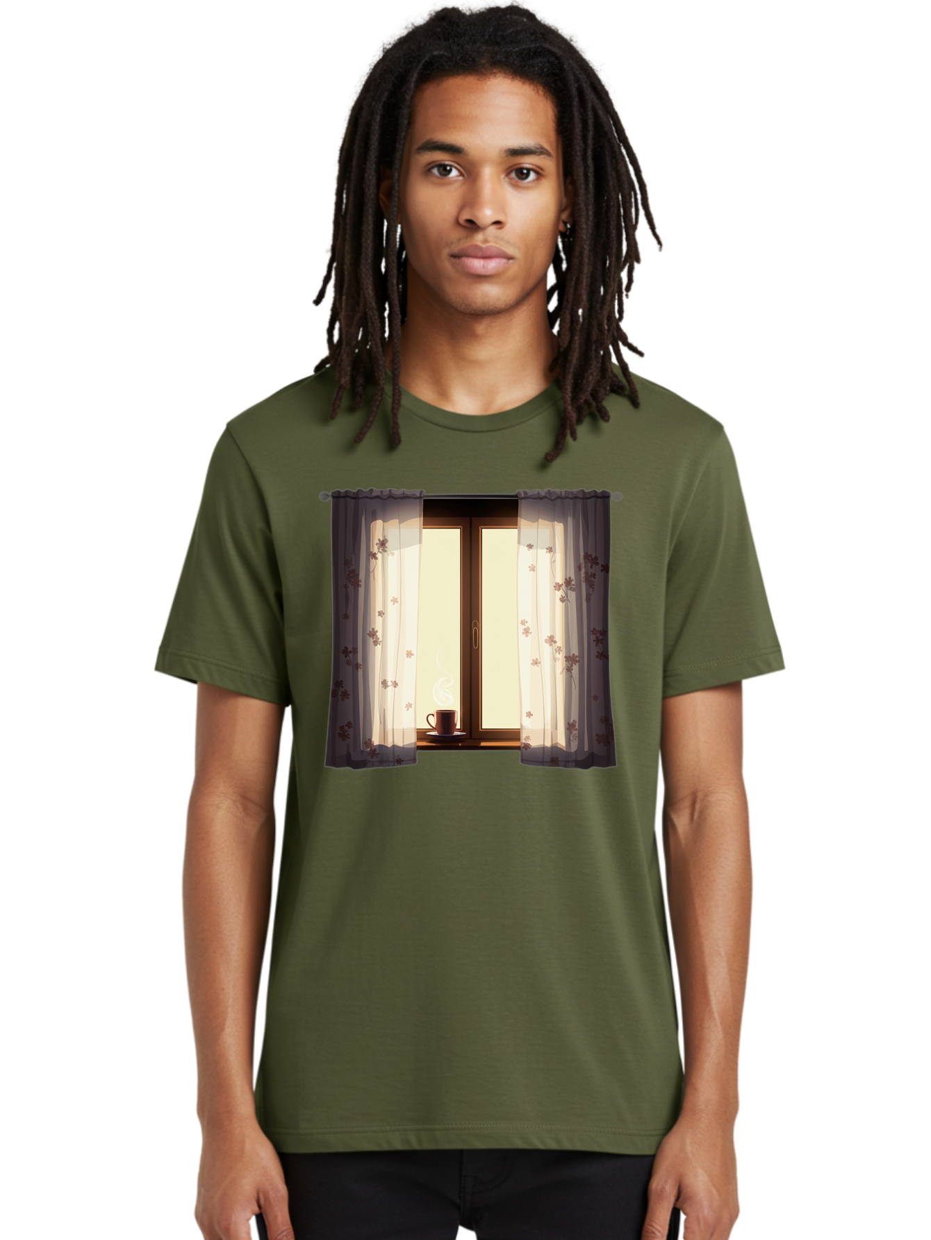 Curtains-Coffee-Cup Men'S Graphic Tee, 100% Cotton, Comfortable Casual Summer Wear, Machine Washable, Vintage Camera, Old Camera, Antique Camera, Black Camera, Classic Photography, Photography Equipment, Nostalgic Device, Film Camera, Bae999