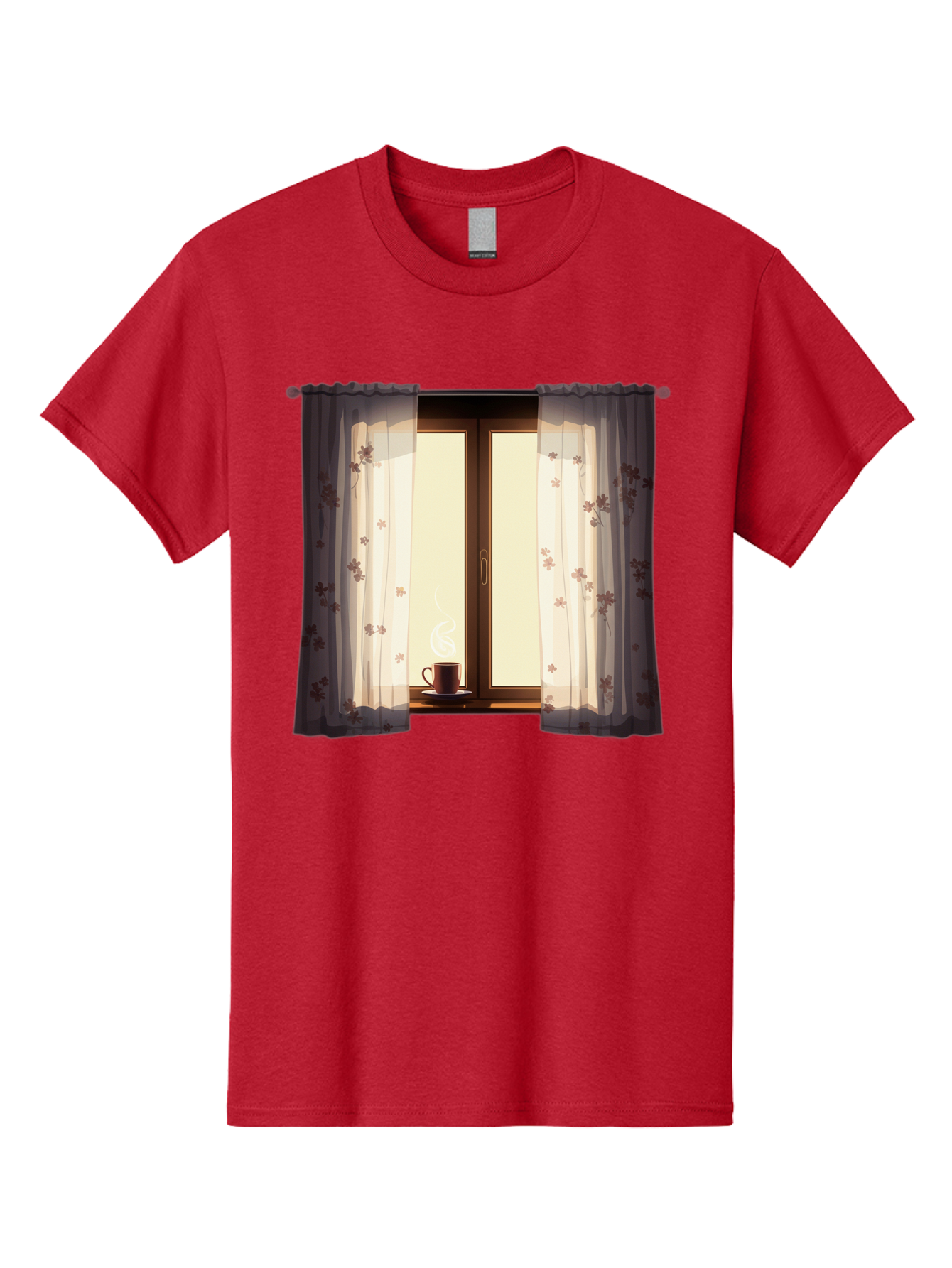 Curtains-Coffee-Cup Men'S Graphic Tee, 100% Cotton, Comfortable Casual Summer Wear, Machine Washable, Vintage Camera, Old Camera, Antique Camera, Black Camera, Classic Photography, Photography Equipment, Nostalgic Device, Film Camera, Bae999