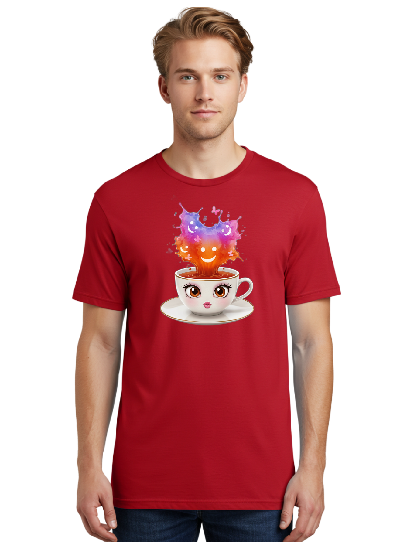 Cute-Coffee Men'S Graphic Tee, 100% Cotton, Comfortable Casual Summer Wear, Machine Washable, Vintage Camera, Old Camera, Antique Camera, Black Camera, Classic Photography, Photography Equipment, Nostalgic Device, Film Camera, Camera Art Baf001