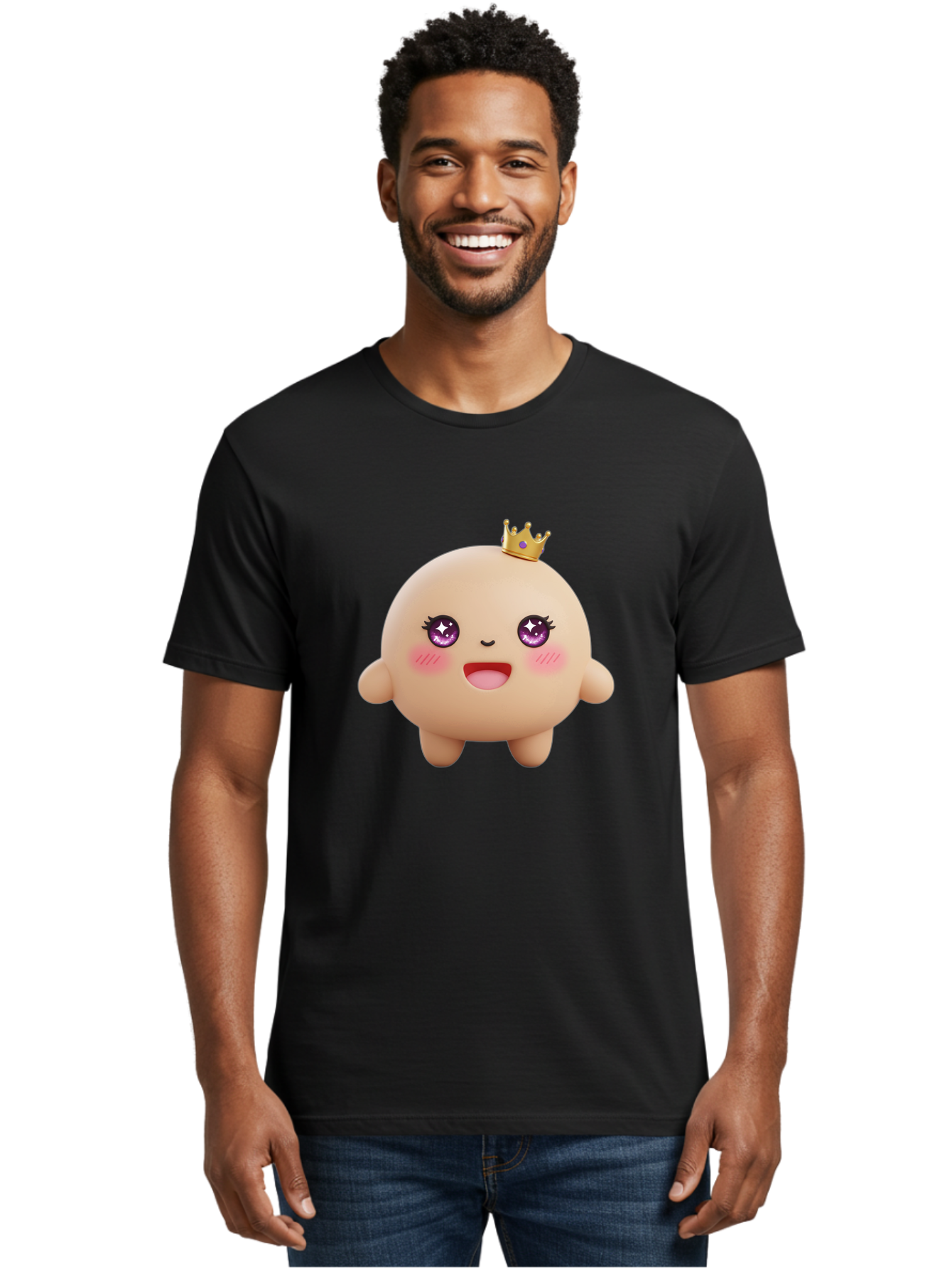 Cute-Crowned-Blob Men'S Graphic Tee, 100% Cotton, Comfortable Casual Summer Wear, Machine Washable, Vintage Camera, Old Camera, Antique Camera, Black Camera, Classic Photography, Photography Equipment, Nostalgic Device, Film Camera, Camera Art Baf002