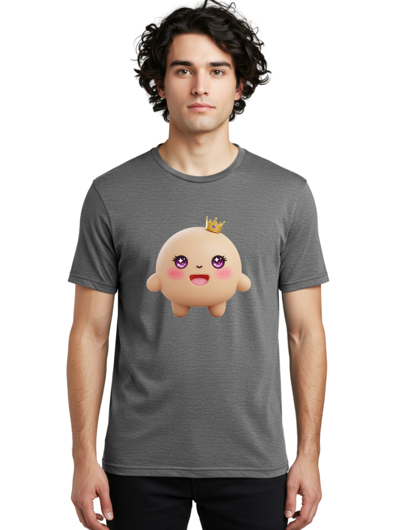 Cute-Crowned-Blob Men'S Graphic Tee, 100% Cotton, Comfortable Casual Summer Wear, Machine Washable, Vintage Camera, Old Camera, Antique Camera, Black Camera, Classic Photography, Photography Equipment, Nostalgic Device, Film Camera, Camera Art Baf002