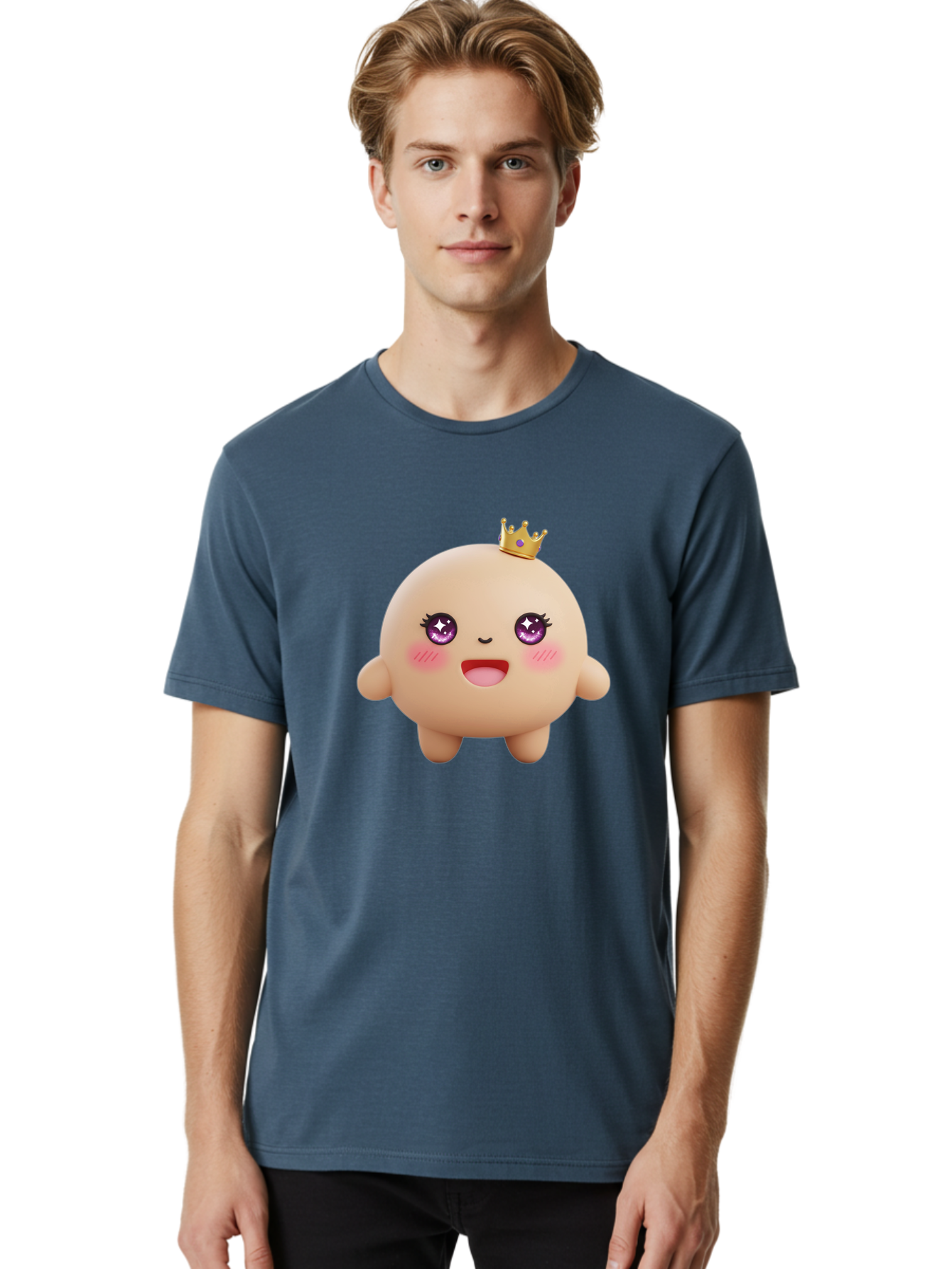 Cute-Crowned-Blob Men'S Graphic Tee, 100% Cotton, Comfortable Casual Summer Wear, Machine Washable, Vintage Camera, Old Camera, Antique Camera, Black Camera, Classic Photography, Photography Equipment, Nostalgic Device, Film Camera, Camera Art Baf002