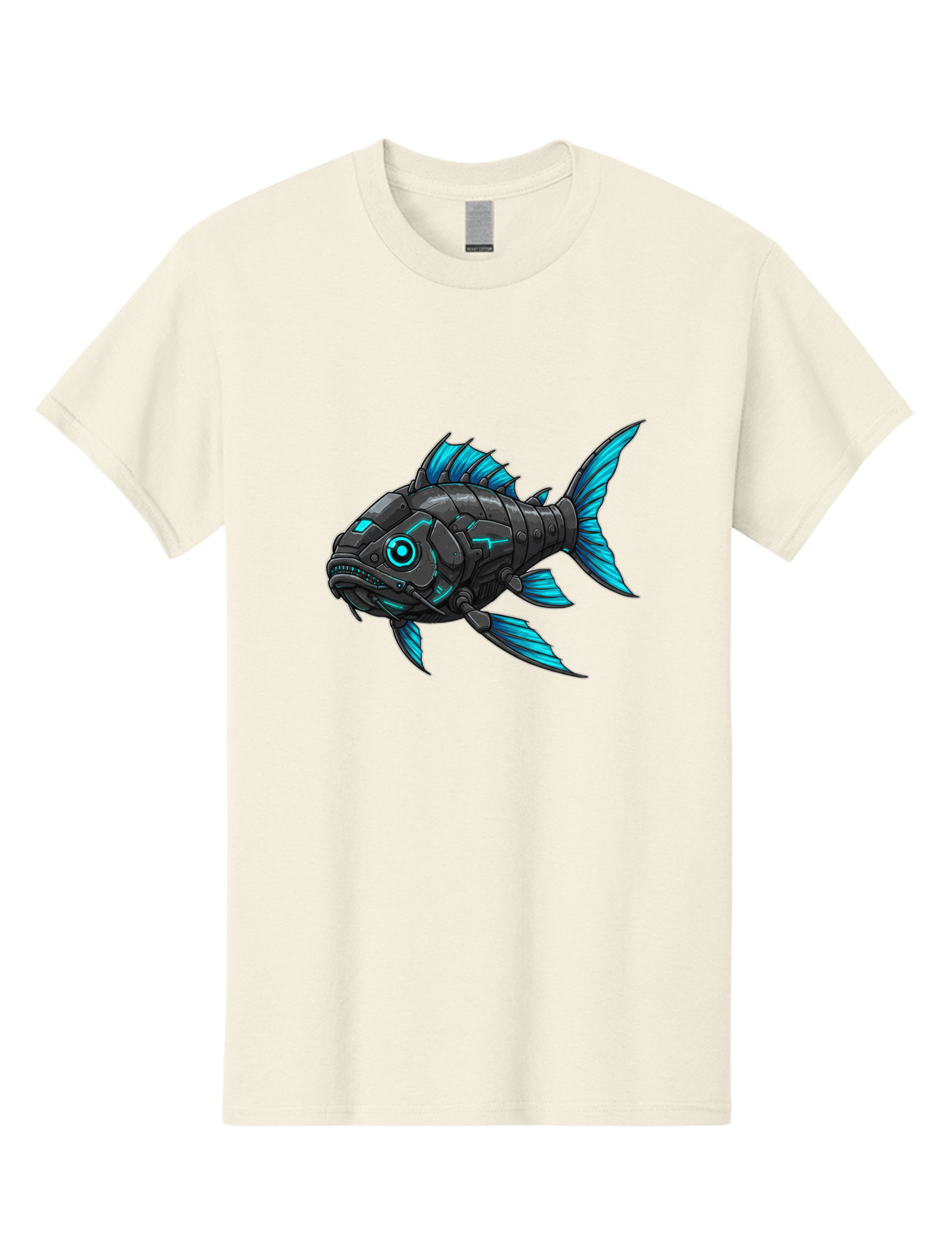 Cyber-Fish-1 Men'S Graphic Tee, 100% Cotton, Comfortable Casual Summer Wear, Machine Washable, Vintage Camera, Old Camera, Antique Camera, Black Camera, Classic Photography, Photography Equipment, Nostalgic Device, Film Camera, Camera Art Baf005