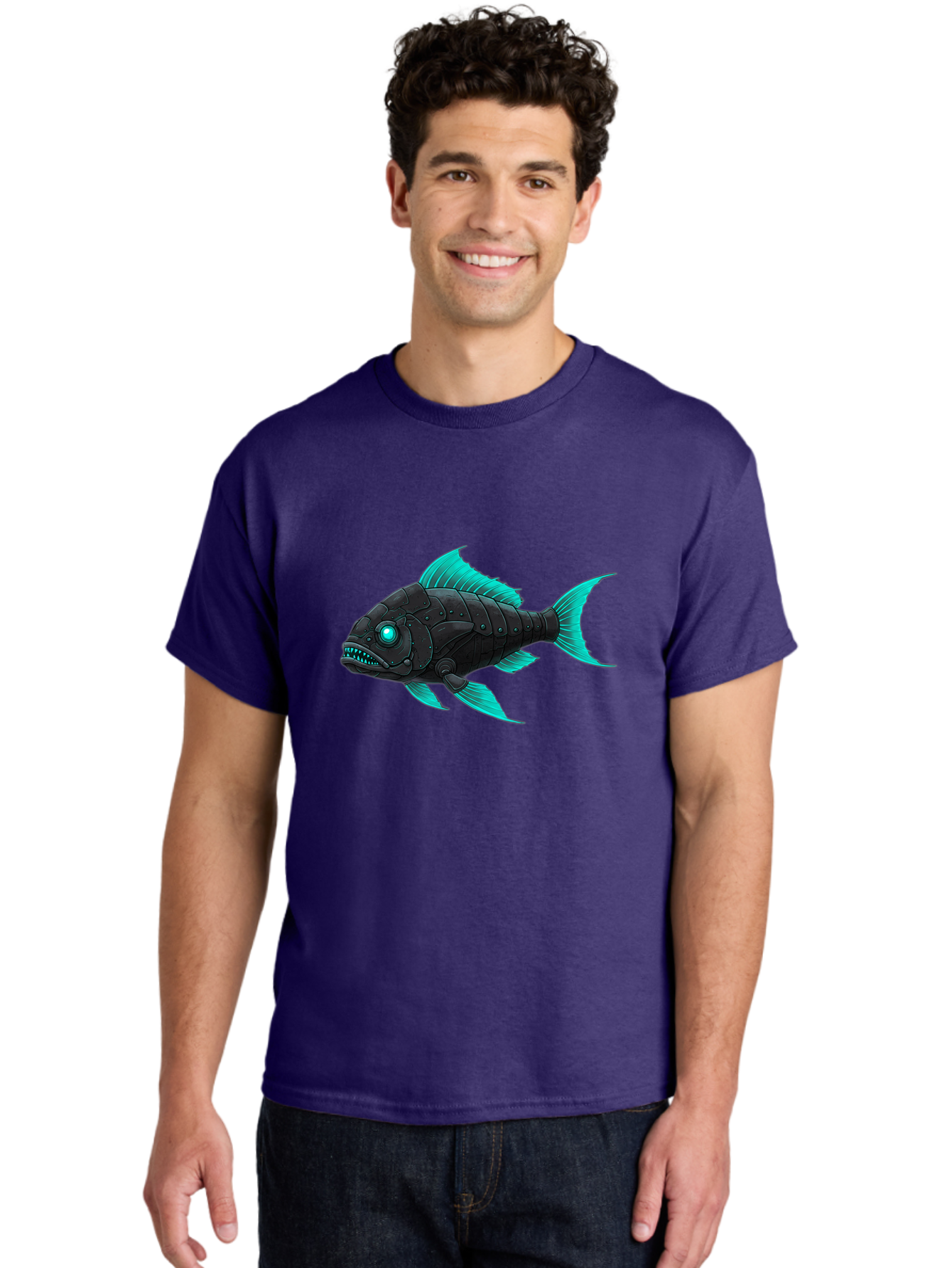 Cybernetic-Fish Men'S Graphic Tee, 100% Cotton, Comfortable Casual Summer Wear, Machine Washable, Vintage Camera, Old Camera, Antique Camera, Black Camera, Classic Photography, Photography Equipment, Nostalgic Device, Film Camera, Camera Art Baf007