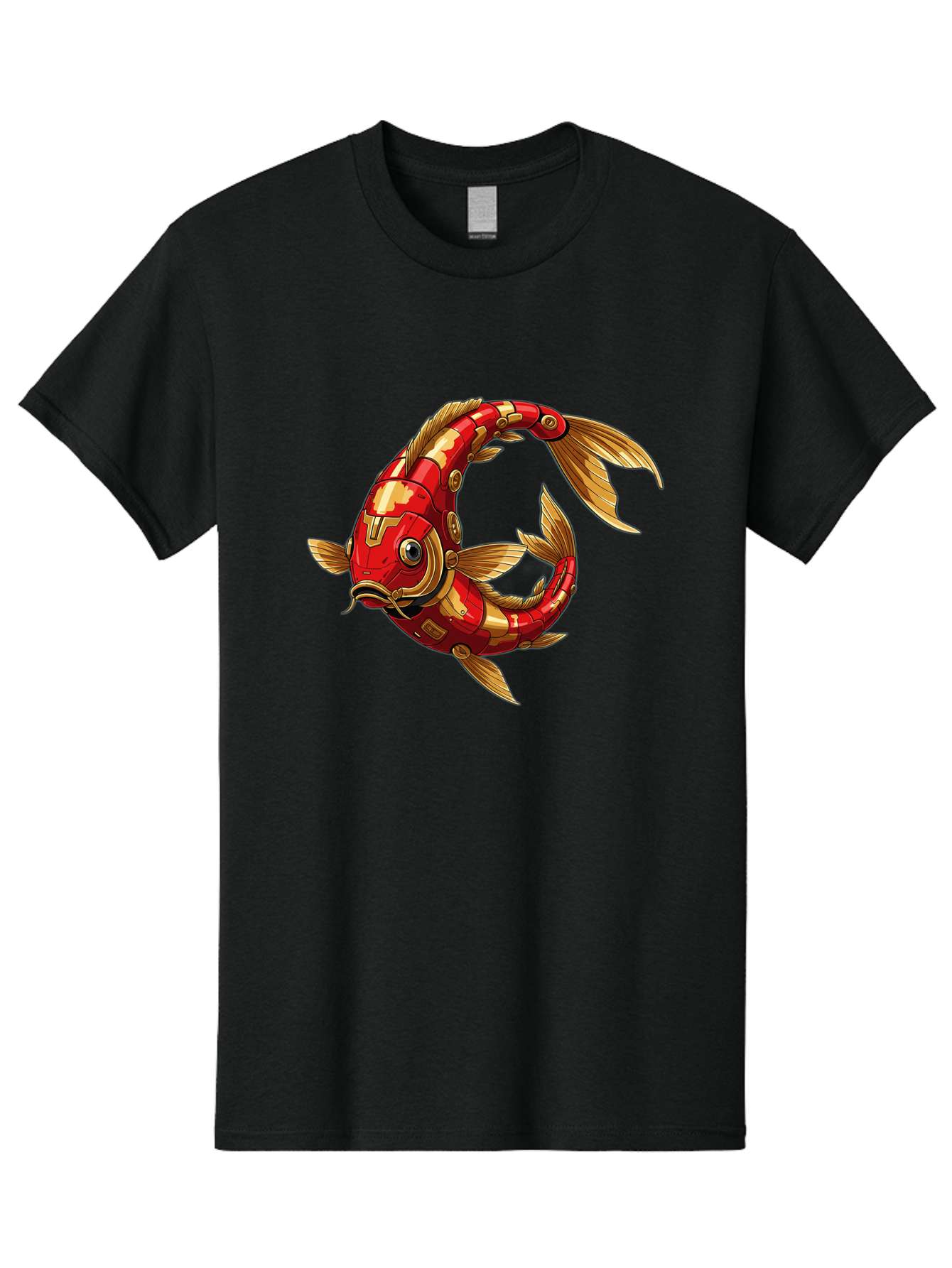 Cybernetic-Koi-Fish Men'S Graphic Tee, 100% Cotton, Comfortable Casual Summer Wear, Machine Washable, Vintage Camera, Old Camera, Antique Camera, Black Camera, Classic Photography, Photography Equipment, Nostalgic Device, Film Camera, Baf008