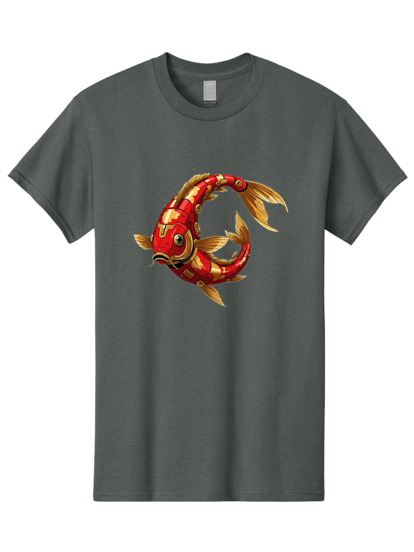 Cybernetic-Koi-Fish Men'S Graphic Tee, 100% Cotton, Comfortable Casual Summer Wear, Machine Washable, Vintage Camera, Old Camera, Antique Camera, Black Camera, Classic Photography, Photography Equipment, Nostalgic Device, Film Camera, Baf008
