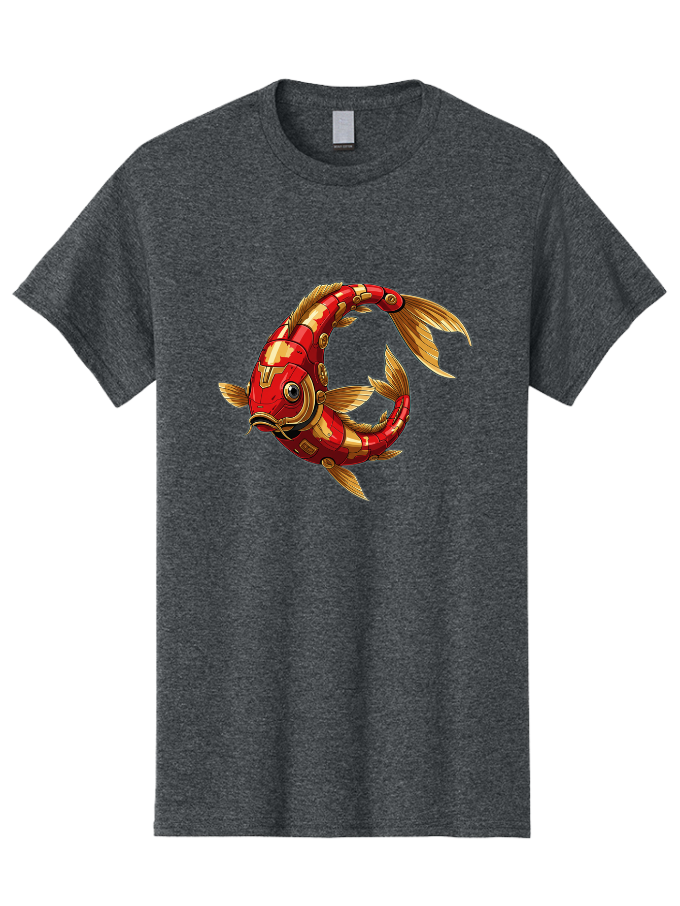Cybernetic-Koi-Fish Men'S Graphic Tee, 100% Cotton, Comfortable Casual Summer Wear, Machine Washable, Vintage Camera, Old Camera, Antique Camera, Black Camera, Classic Photography, Photography Equipment, Nostalgic Device, Film Camera, Baf008