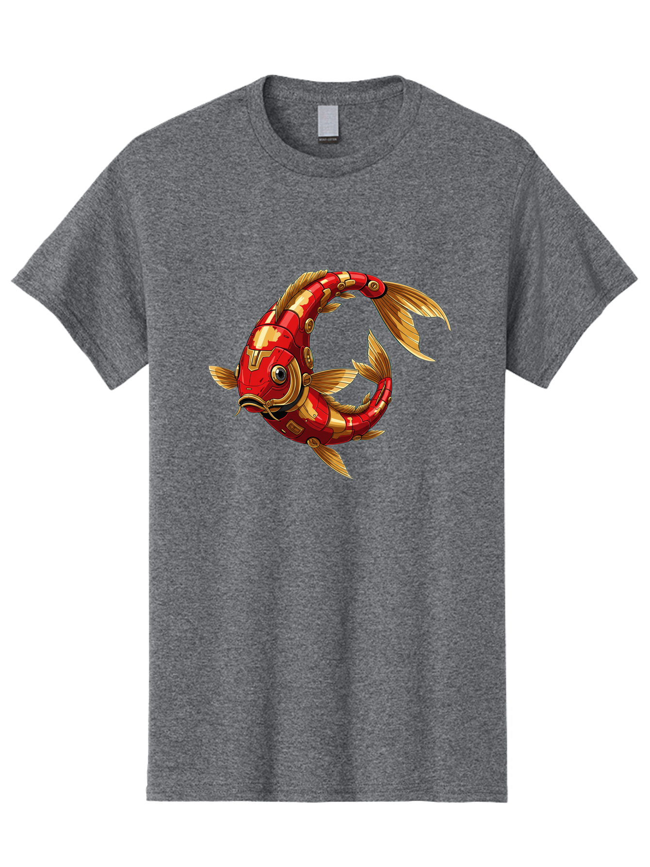 Cybernetic-Koi-Fish Men'S Graphic Tee, 100% Cotton, Comfortable Casual Summer Wear, Machine Washable, Vintage Camera, Old Camera, Antique Camera, Black Camera, Classic Photography, Photography Equipment, Nostalgic Device, Film Camera, Baf008