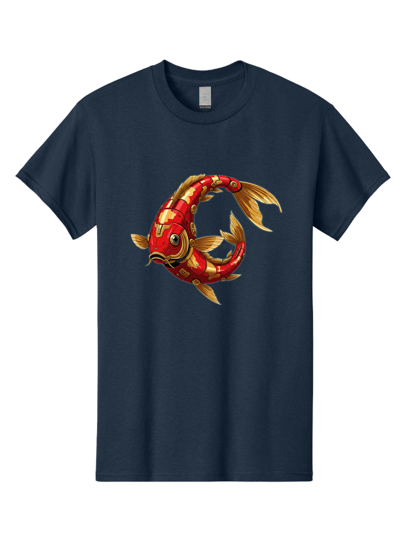 Cybernetic-Koi-Fish Men'S Graphic Tee, 100% Cotton, Comfortable Casual Summer Wear, Machine Washable, Vintage Camera, Old Camera, Antique Camera, Black Camera, Classic Photography, Photography Equipment, Nostalgic Device, Film Camera, Baf008