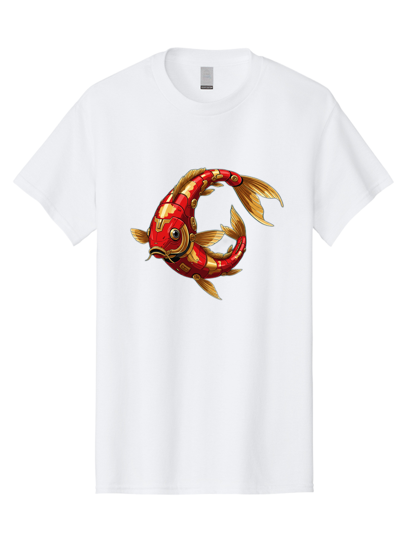 Cybernetic-Koi-Fish Men'S Graphic Tee, 100% Cotton, Comfortable Casual Summer Wear, Machine Washable, Vintage Camera, Old Camera, Antique Camera, Black Camera, Classic Photography, Photography Equipment, Nostalgic Device, Film Camera, Baf008