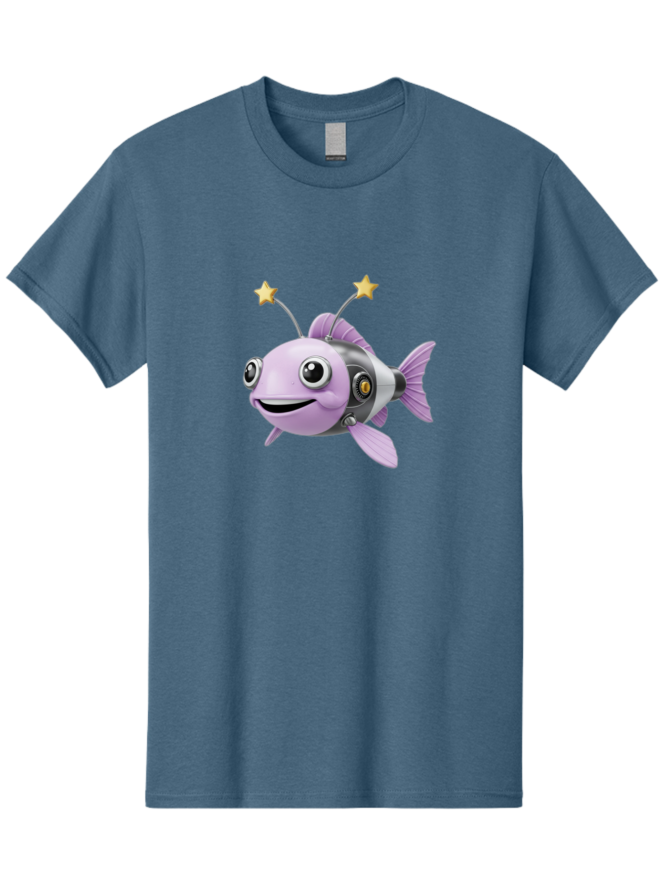 Cyborg-Fish-1 Men'S Graphic Tee, 100% Cotton, Comfortable Casual Summer Wear, Machine Washable, Vintage Camera, Old Camera, Antique Camera, Black Camera, Classic Photography, Photography Equipment, Nostalgic Device, Film Camera, Camera Art Baf009