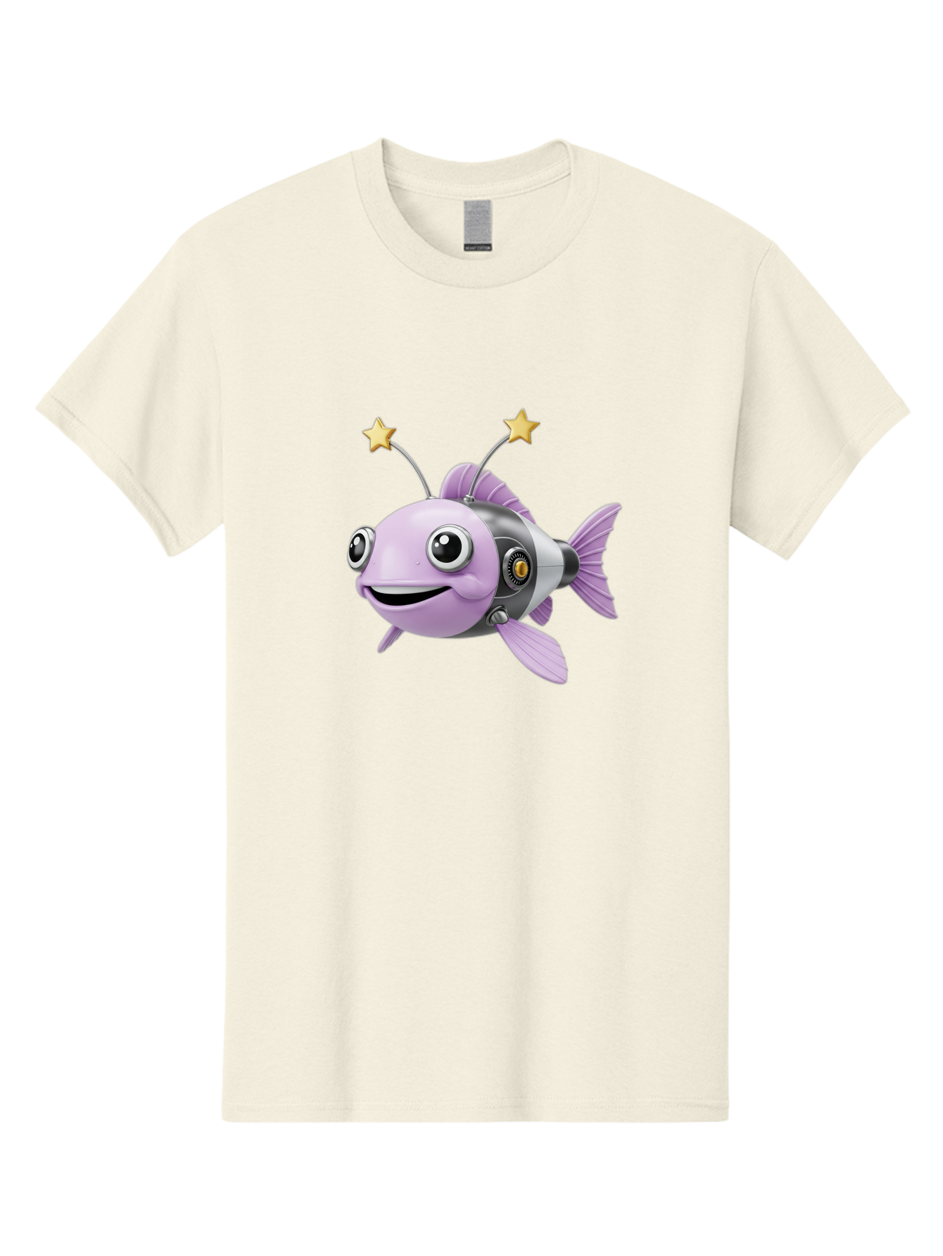 Cyborg-Fish-1 Men'S Graphic Tee, 100% Cotton, Comfortable Casual Summer Wear, Machine Washable, Vintage Camera, Old Camera, Antique Camera, Black Camera, Classic Photography, Photography Equipment, Nostalgic Device, Film Camera, Camera Art Baf009