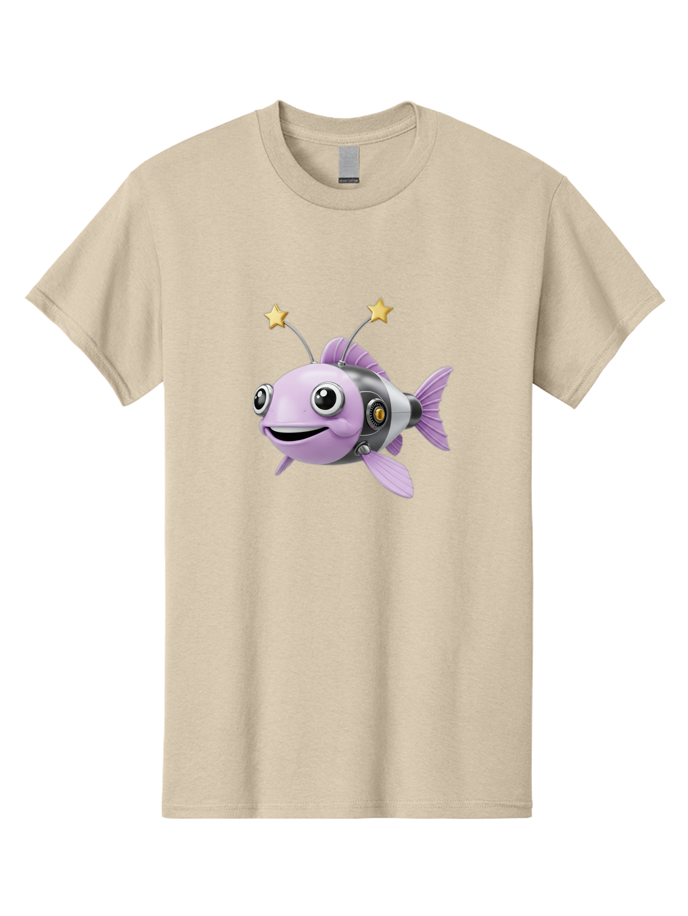 Cyborg-Fish-1 Men'S Graphic Tee, 100% Cotton, Comfortable Casual Summer Wear, Machine Washable, Vintage Camera, Old Camera, Antique Camera, Black Camera, Classic Photography, Photography Equipment, Nostalgic Device, Film Camera, Camera Art Baf009