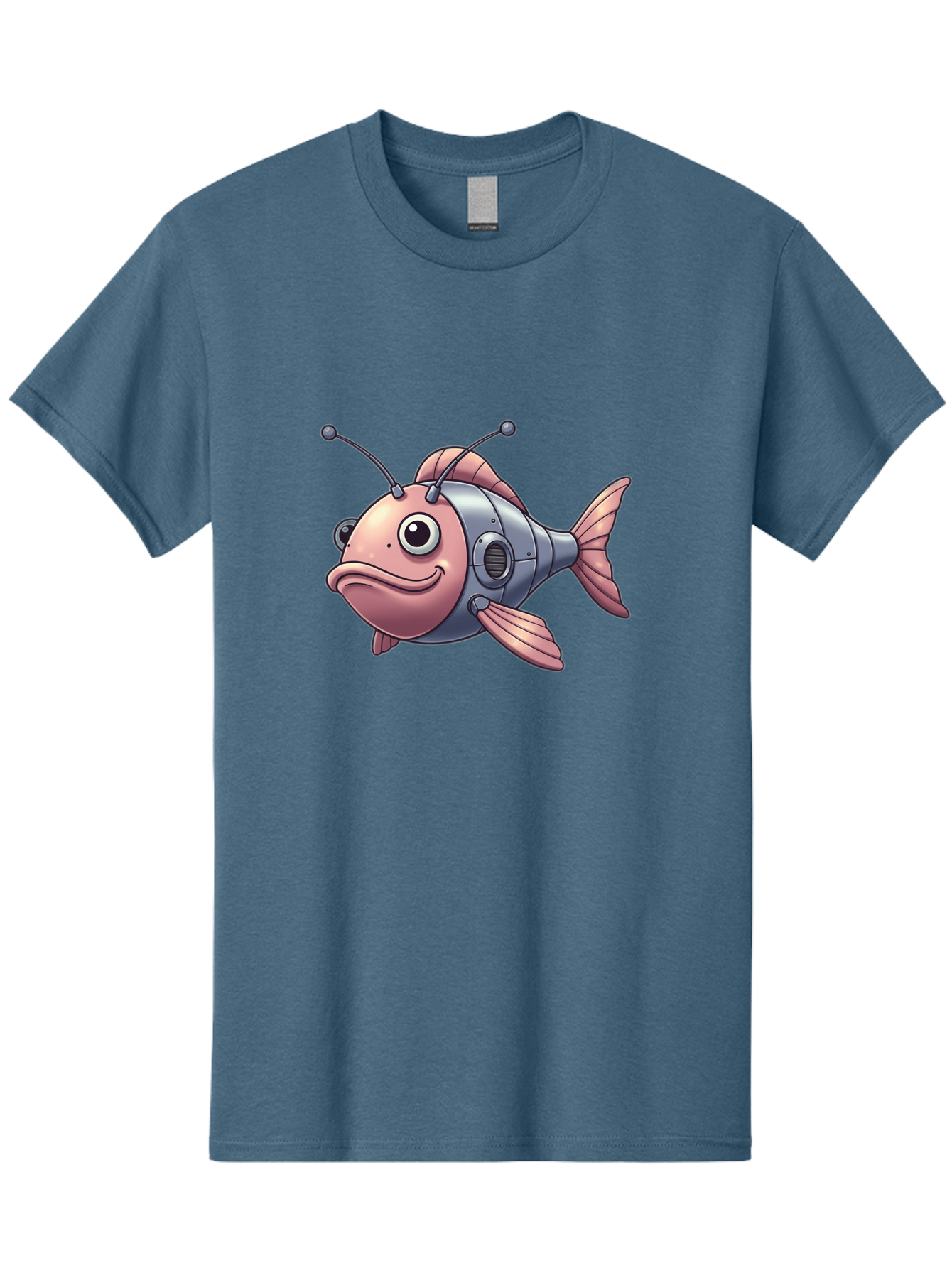 Cyborg-Fish-3 Men'S Graphic Tee, 100% Cotton, Comfortable Casual Summer Wear, Machine Washable, Vintage Camera, Old Camera, Antique Camera, Black Camera, Classic Photography, Photography Equipment, Nostalgic Device, Film Camera, Camera Art Baf011