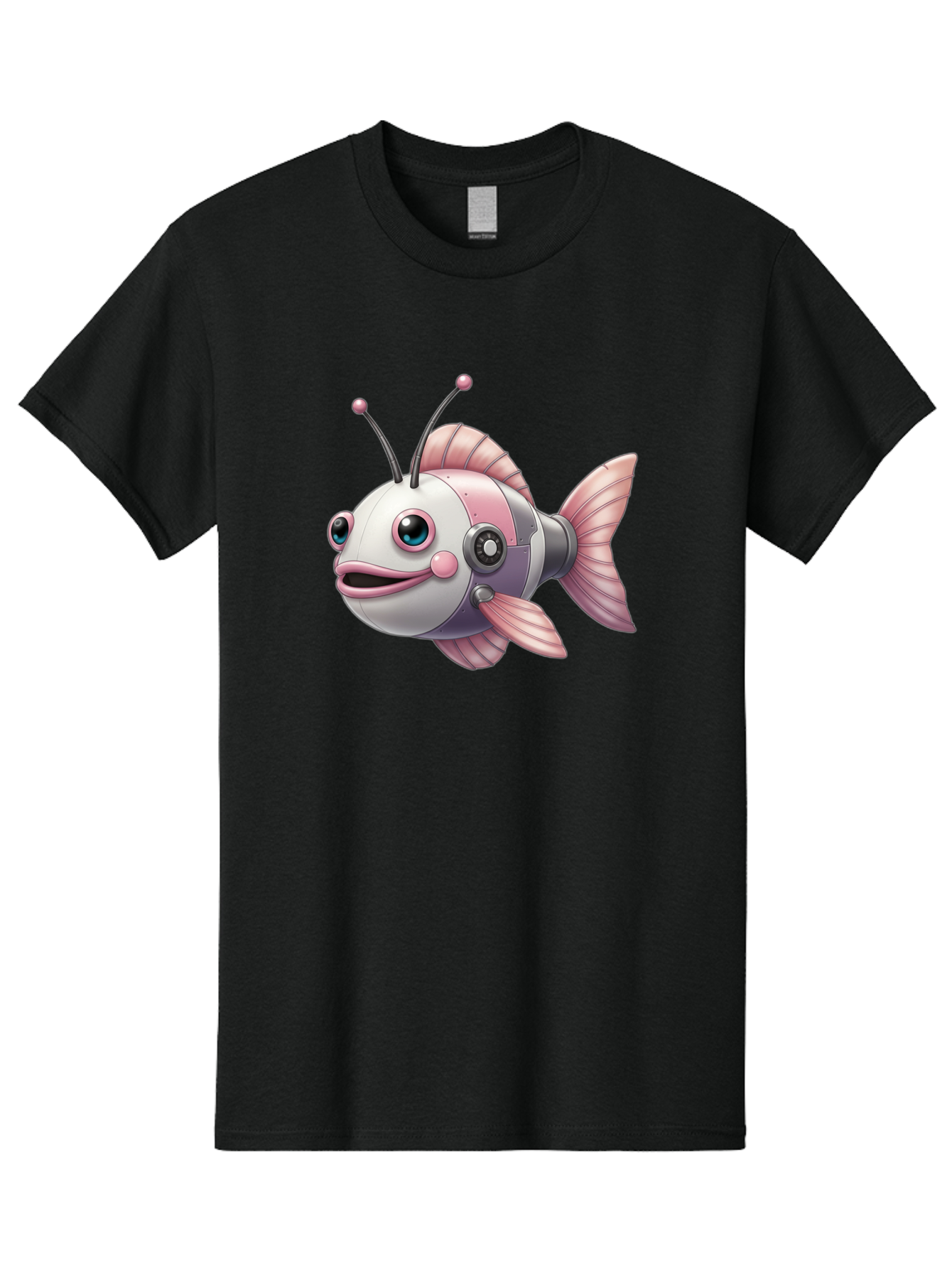 Cyborg-Fish Men'S Graphic Tee, 100% Cotton, Comfortable Casual Summer Wear, Machine Washable, Vintage Camera, Old Camera, Antique Camera, Black Camera, Classic Photography, Photography Equipment, Nostalgic Device, Film Camera, Camera Art Baf012