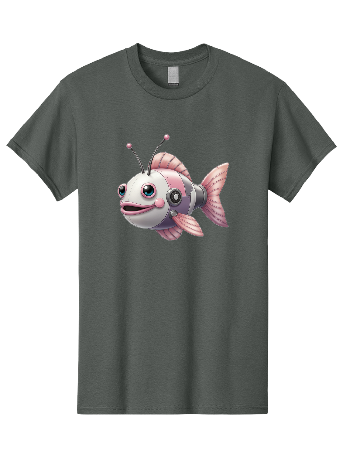 Cyborg-Fish Men'S Graphic Tee, 100% Cotton, Comfortable Casual Summer Wear, Machine Washable, Vintage Camera, Old Camera, Antique Camera, Black Camera, Classic Photography, Photography Equipment, Nostalgic Device, Film Camera, Camera Art Baf012