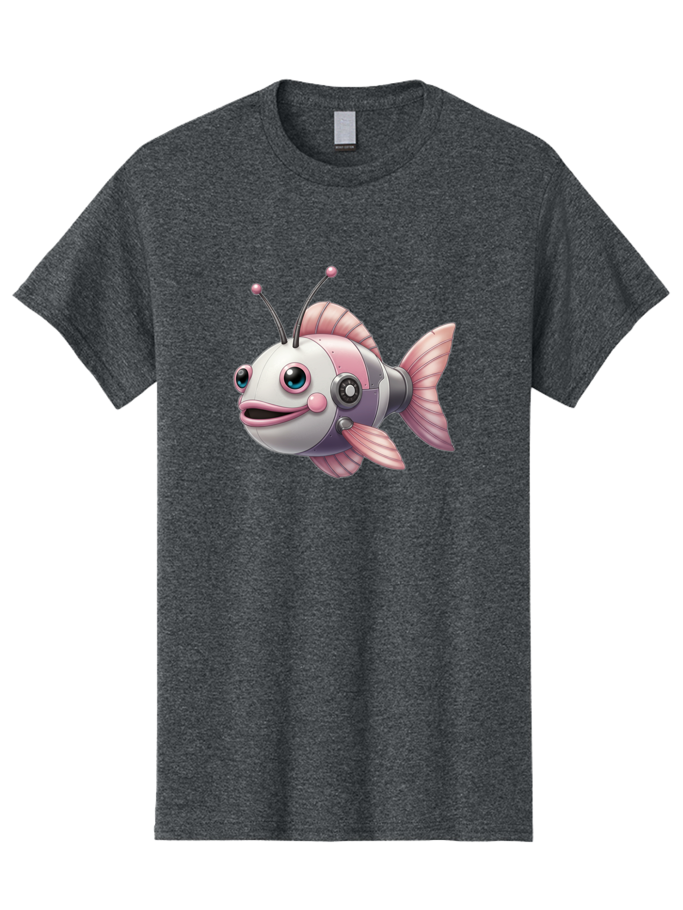 Cyborg-Fish Men'S Graphic Tee, 100% Cotton, Comfortable Casual Summer Wear, Machine Washable, Vintage Camera, Old Camera, Antique Camera, Black Camera, Classic Photography, Photography Equipment, Nostalgic Device, Film Camera, Camera Art Baf012