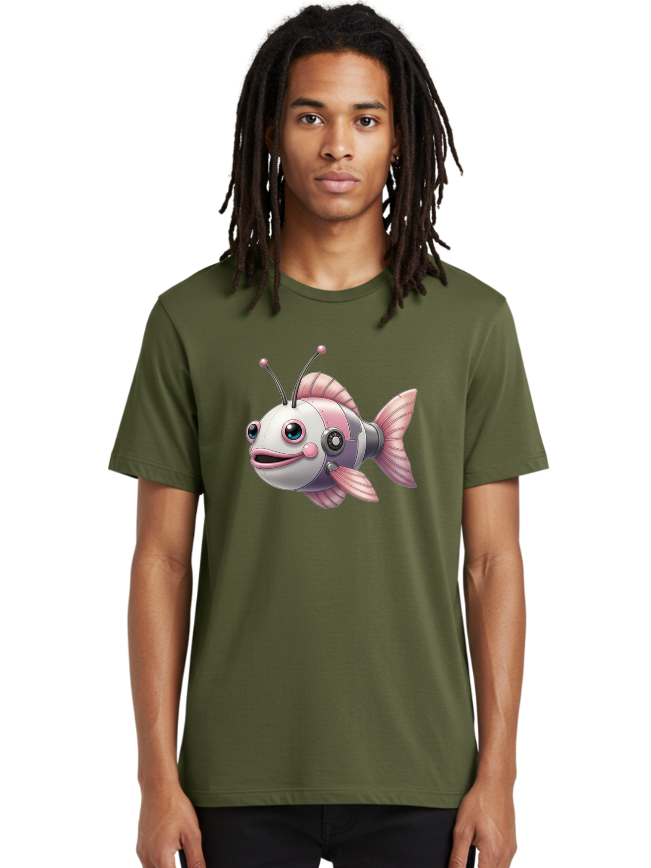 Cyborg-Fish Men'S Graphic Tee, 100% Cotton, Comfortable Casual Summer Wear, Machine Washable, Vintage Camera, Old Camera, Antique Camera, Black Camera, Classic Photography, Photography Equipment, Nostalgic Device, Film Camera, Camera Art Baf012