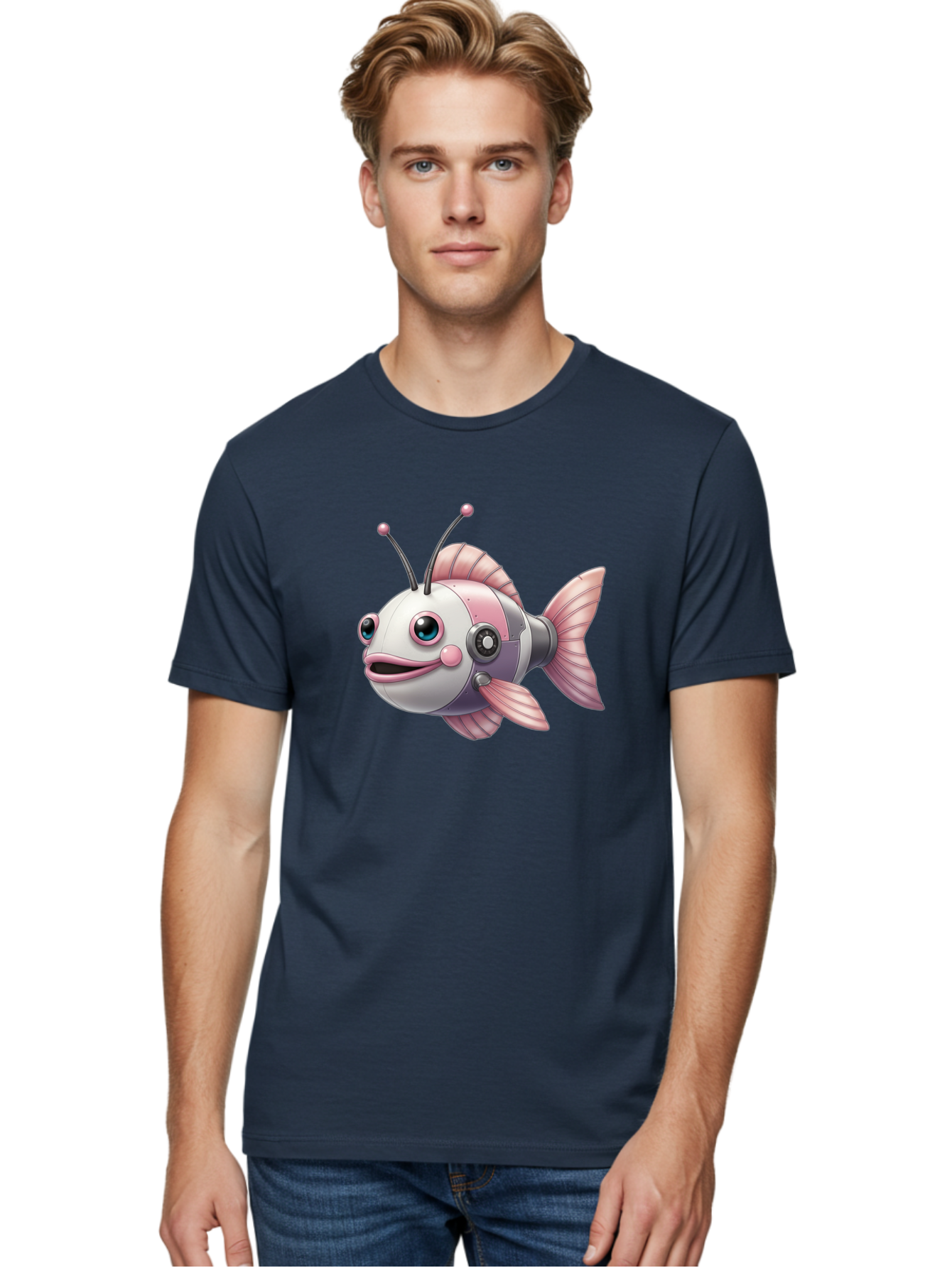 Cyborg-Fish Men'S Graphic Tee, 100% Cotton, Comfortable Casual Summer Wear, Machine Washable, Vintage Camera, Old Camera, Antique Camera, Black Camera, Classic Photography, Photography Equipment, Nostalgic Device, Film Camera, Camera Art Baf012