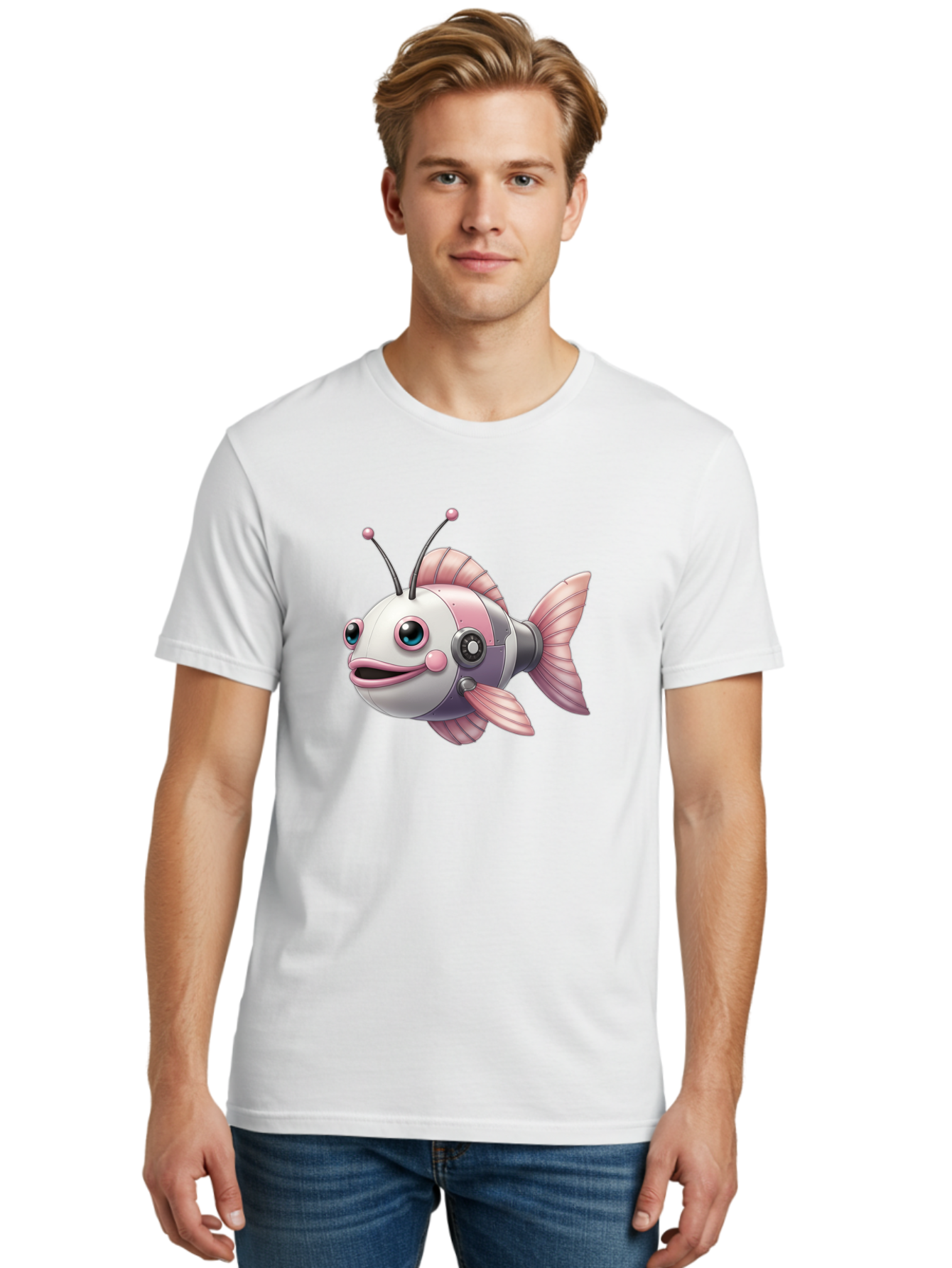 Cyborg-Fish Men'S Graphic Tee, 100% Cotton, Comfortable Casual Summer Wear, Machine Washable, Vintage Camera, Old Camera, Antique Camera, Black Camera, Classic Photography, Photography Equipment, Nostalgic Device, Film Camera, Camera Art Baf012