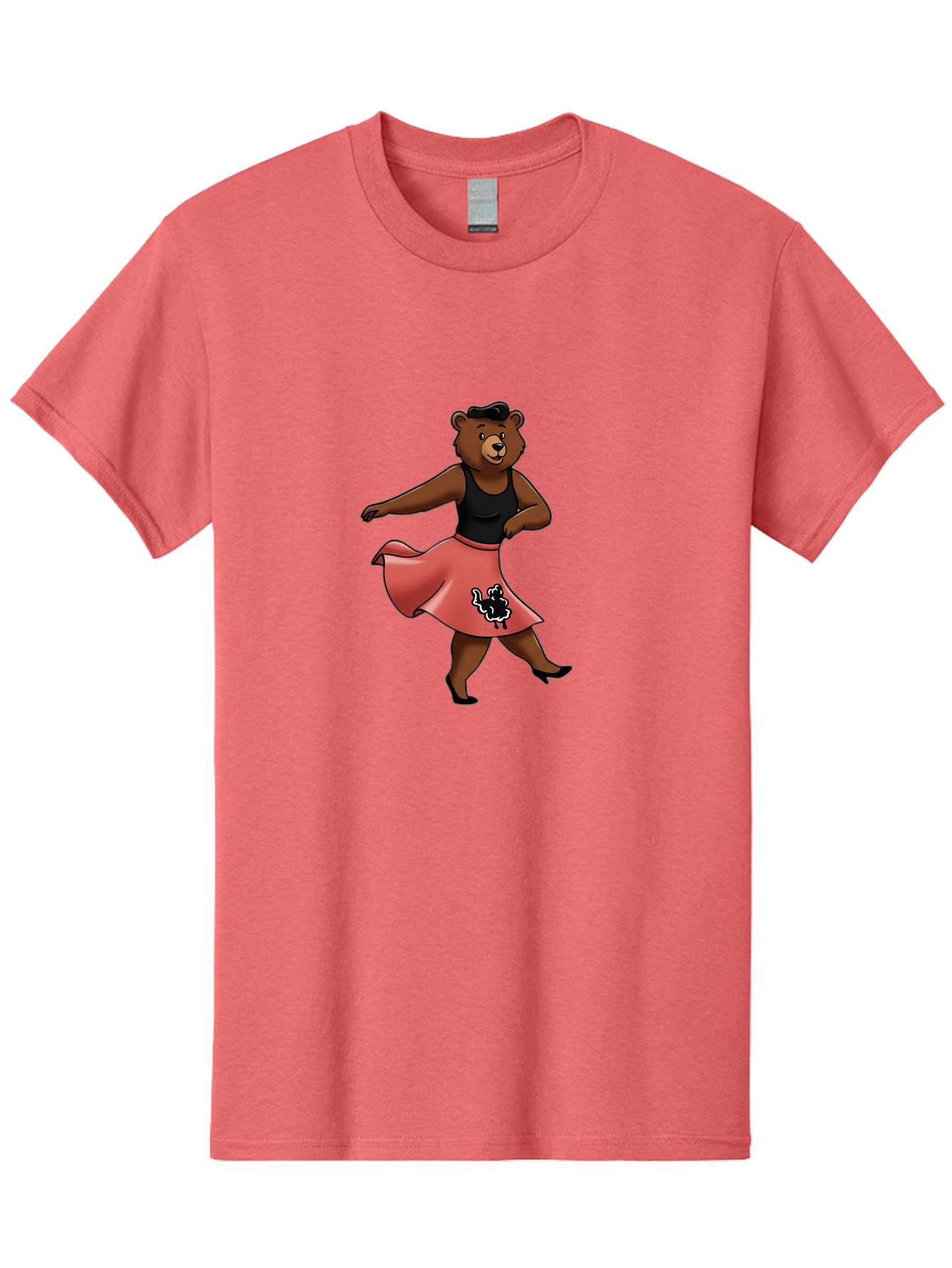 Dancing-Bear-1 Men'S Graphic Tee, 100% Cotton, Comfortable Casual Summer Wear, Machine Washable, Vintage Camera, Old Camera, Antique Camera, Black Camera, Classic Photography, Photography Equipment, Nostalgic Device, Film Camera, Camera Art Baf015