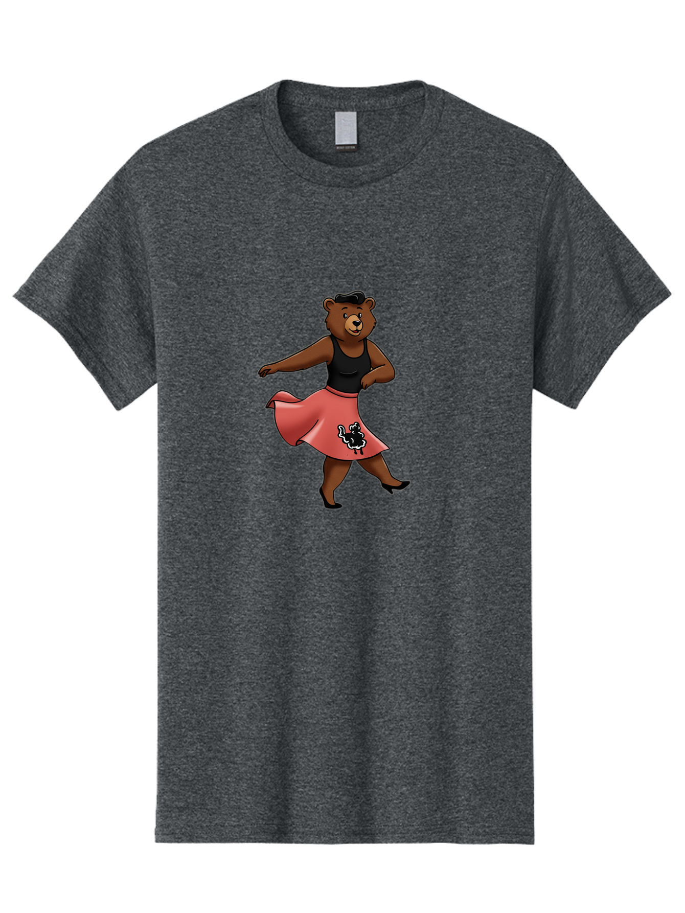 Dancing-Bear-1 Men'S Graphic Tee, 100% Cotton, Comfortable Casual Summer Wear, Machine Washable, Vintage Camera, Old Camera, Antique Camera, Black Camera, Classic Photography, Photography Equipment, Nostalgic Device, Film Camera, Camera Art Baf015
