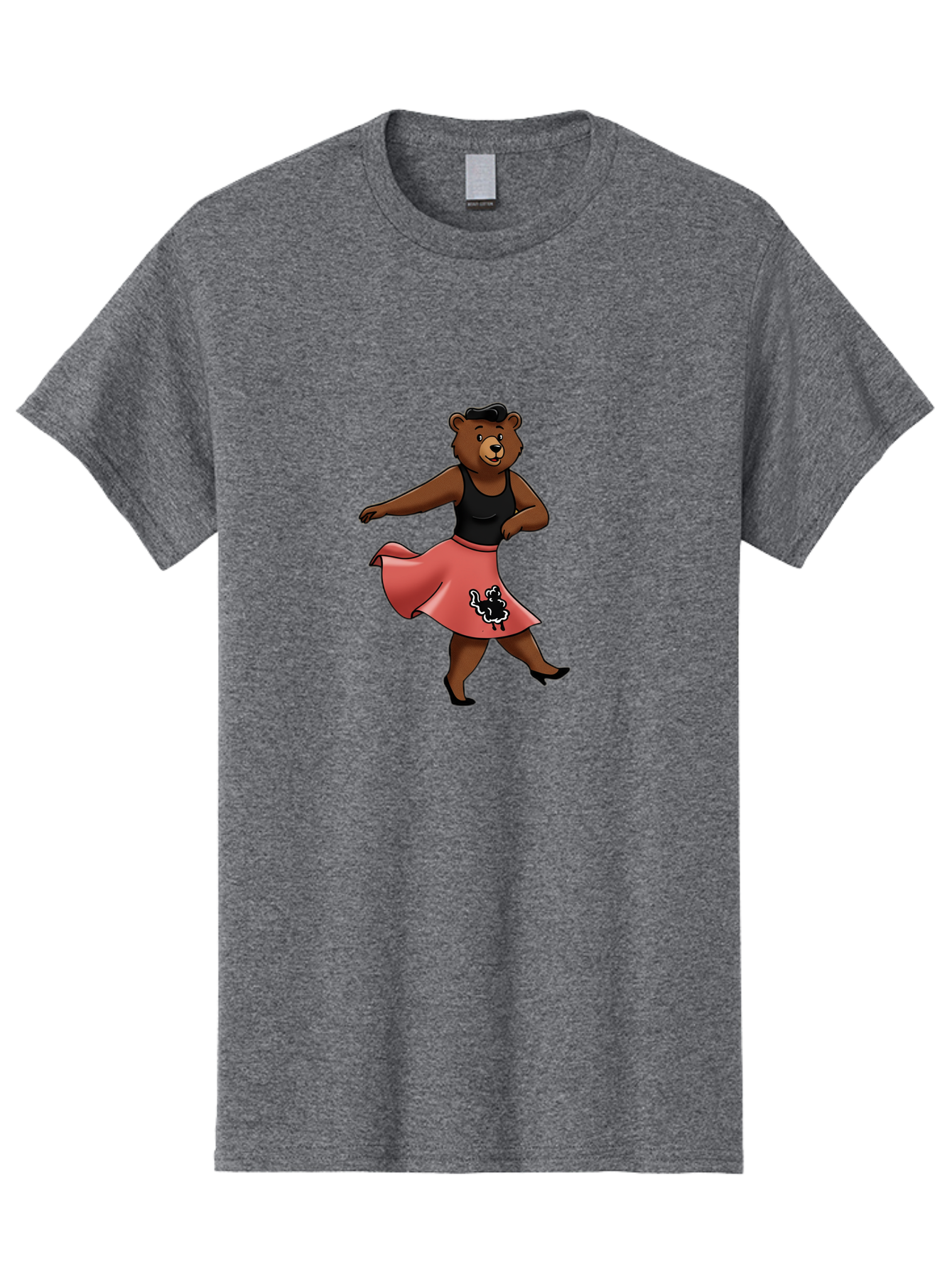 Dancing-Bear-1 Men'S Graphic Tee, 100% Cotton, Comfortable Casual Summer Wear, Machine Washable, Vintage Camera, Old Camera, Antique Camera, Black Camera, Classic Photography, Photography Equipment, Nostalgic Device, Film Camera, Camera Art Baf015