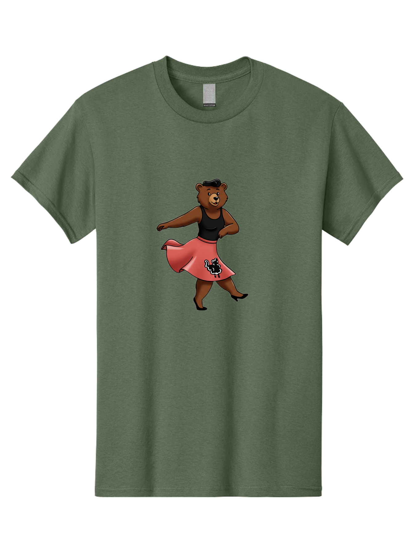 Dancing-Bear-1 Men'S Graphic Tee, 100% Cotton, Comfortable Casual Summer Wear, Machine Washable, Vintage Camera, Old Camera, Antique Camera, Black Camera, Classic Photography, Photography Equipment, Nostalgic Device, Film Camera, Camera Art Baf015