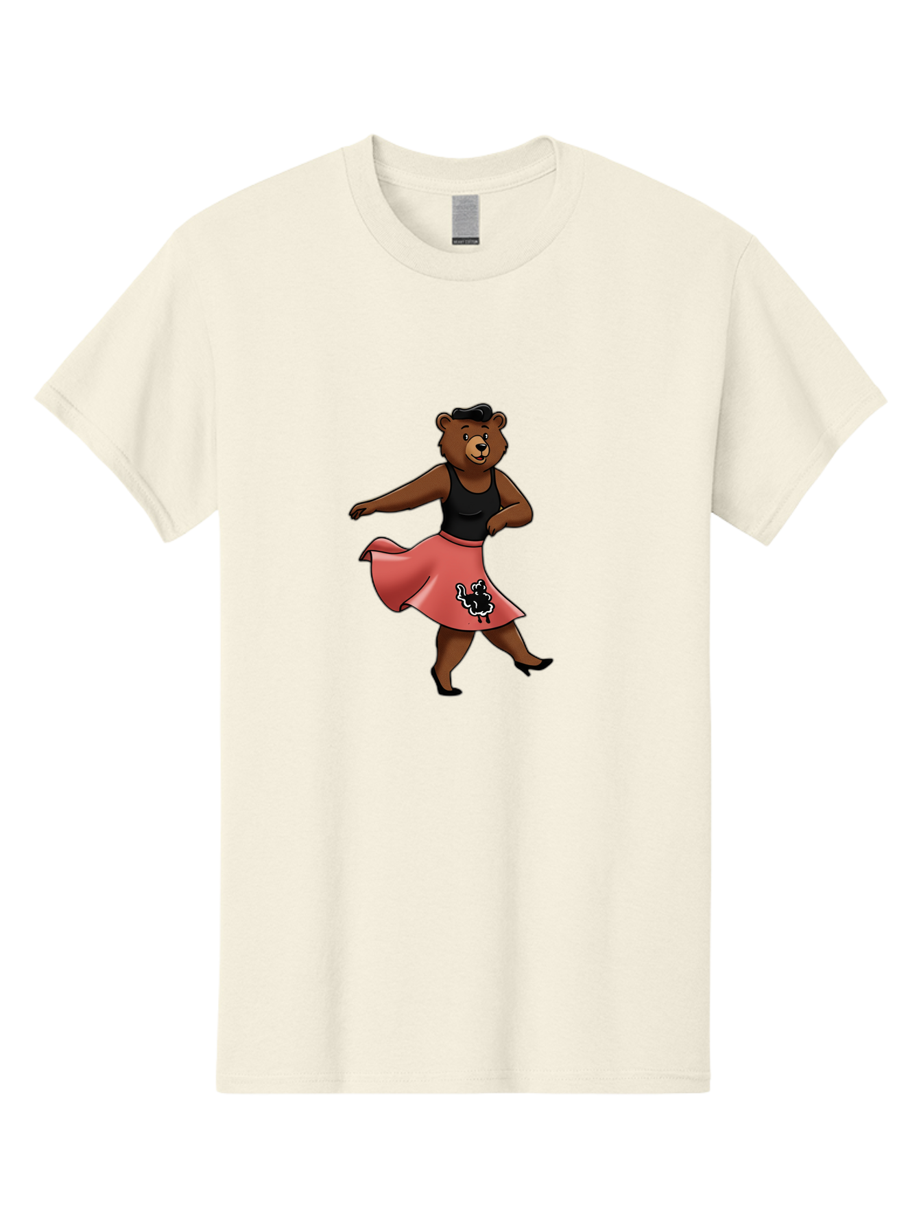 Dancing-Bear-1 Men'S Graphic Tee, 100% Cotton, Comfortable Casual Summer Wear, Machine Washable, Vintage Camera, Old Camera, Antique Camera, Black Camera, Classic Photography, Photography Equipment, Nostalgic Device, Film Camera, Camera Art Baf015