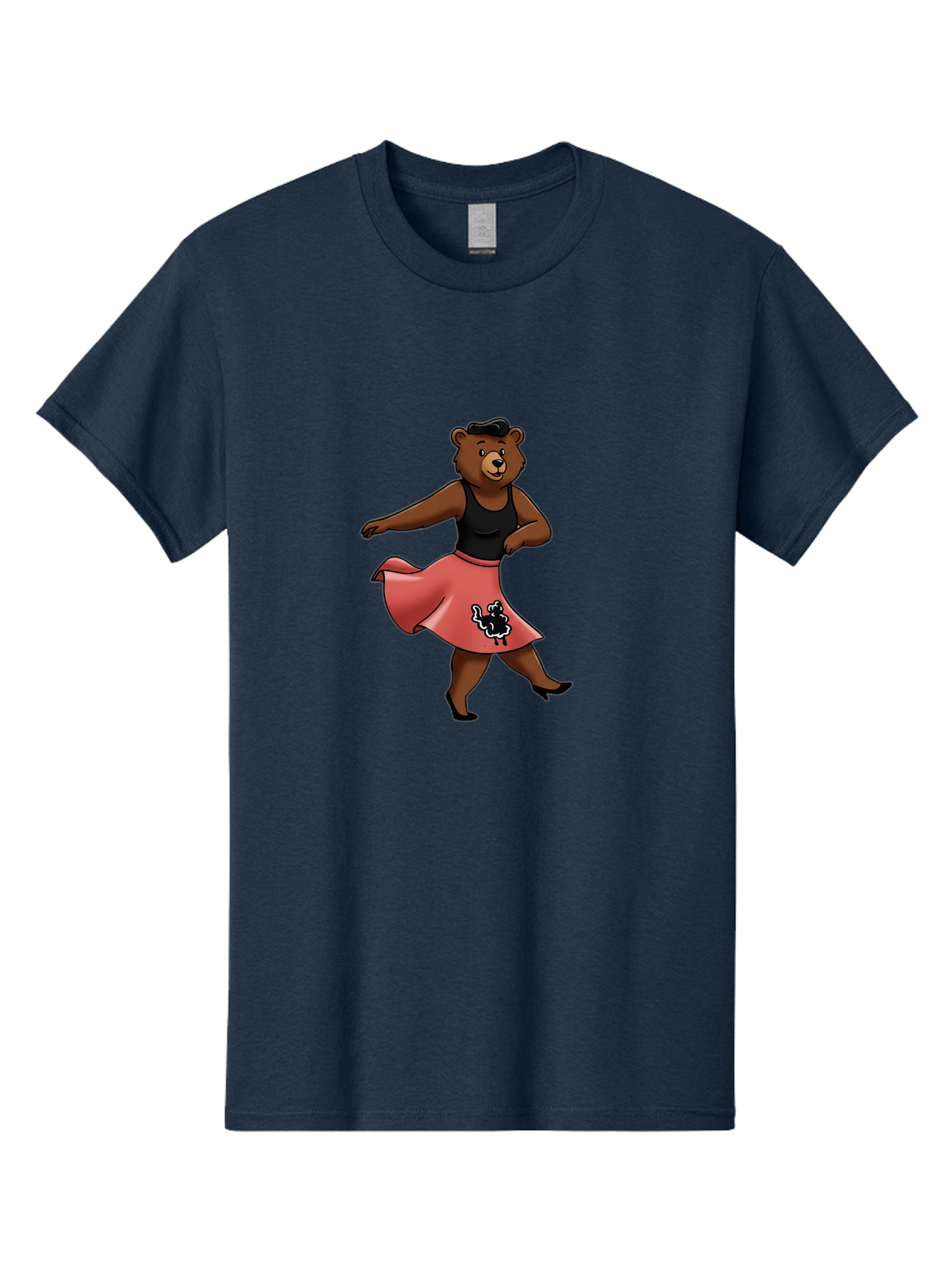 Dancing-Bear-1 Men'S Graphic Tee, 100% Cotton, Comfortable Casual Summer Wear, Machine Washable, Vintage Camera, Old Camera, Antique Camera, Black Camera, Classic Photography, Photography Equipment, Nostalgic Device, Film Camera, Camera Art Baf015