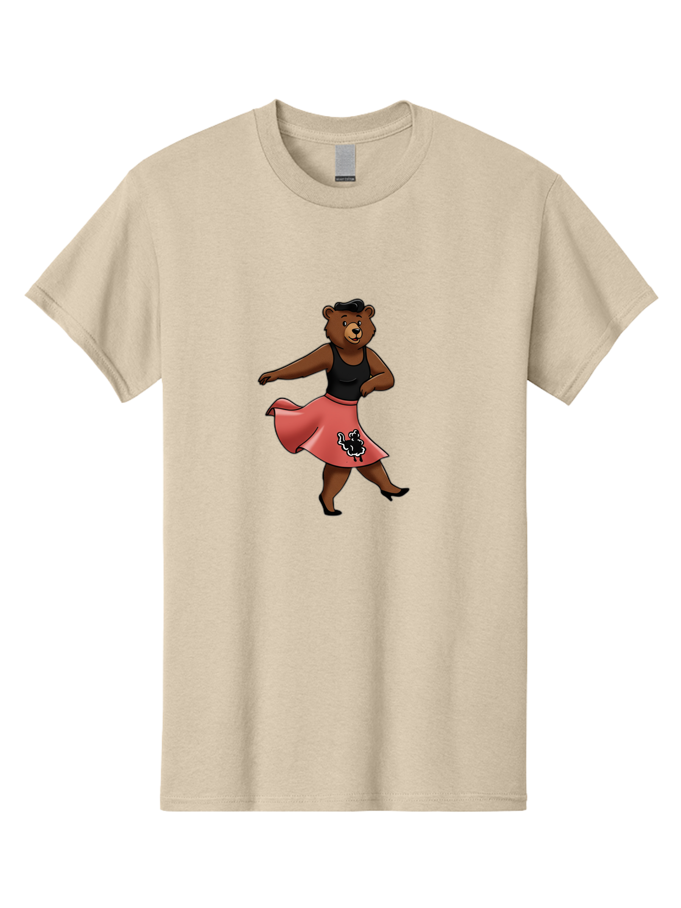 Dancing-Bear-1 Men'S Graphic Tee, 100% Cotton, Comfortable Casual Summer Wear, Machine Washable, Vintage Camera, Old Camera, Antique Camera, Black Camera, Classic Photography, Photography Equipment, Nostalgic Device, Film Camera, Camera Art Baf015
