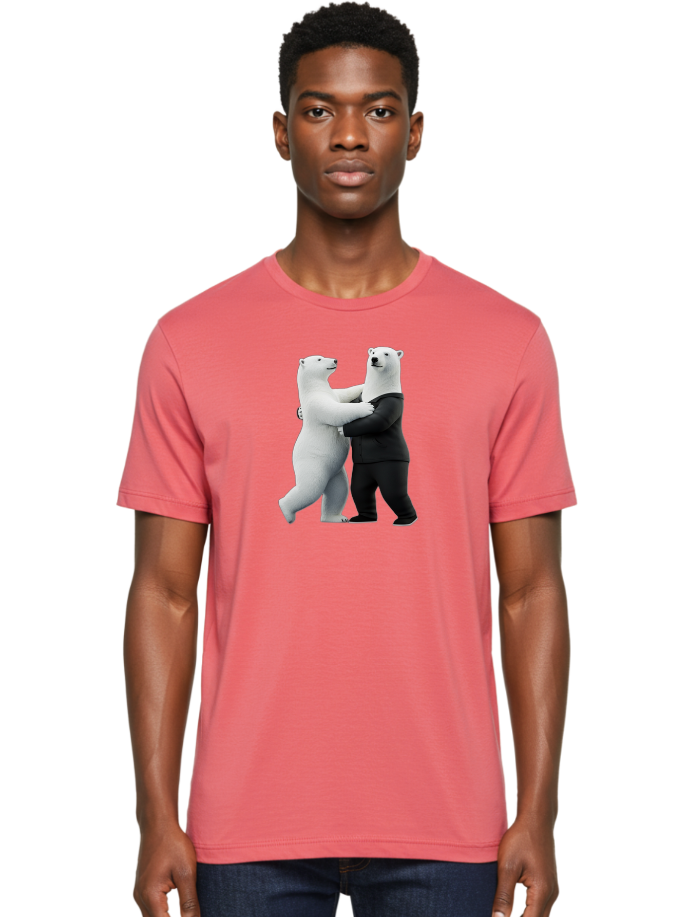 Dancing-Polar-Bears-1 Men'S Graphic Tee, 100% Cotton, Comfortable Casual Summer Wear, Machine Washable, Vintage Camera, Old Camera, Antique Camera, Black Camera, Classic Photography, Photography Equipment, Nostalgic Device, Film Camera, Baf018