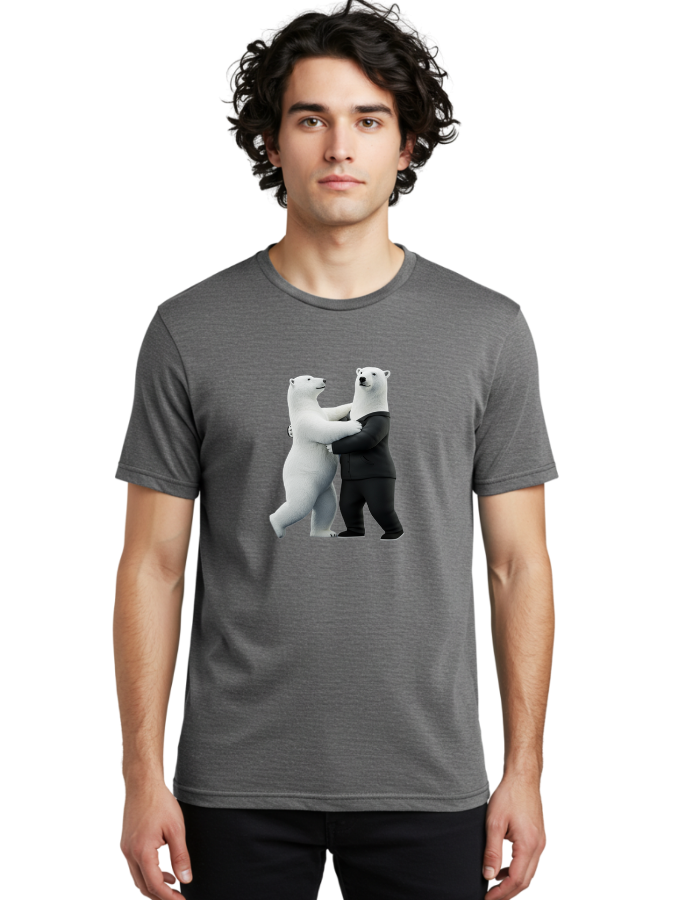 Dancing-Polar-Bears-1 Men'S Graphic Tee, 100% Cotton, Comfortable Casual Summer Wear, Machine Washable, Vintage Camera, Old Camera, Antique Camera, Black Camera, Classic Photography, Photography Equipment, Nostalgic Device, Film Camera, Baf018