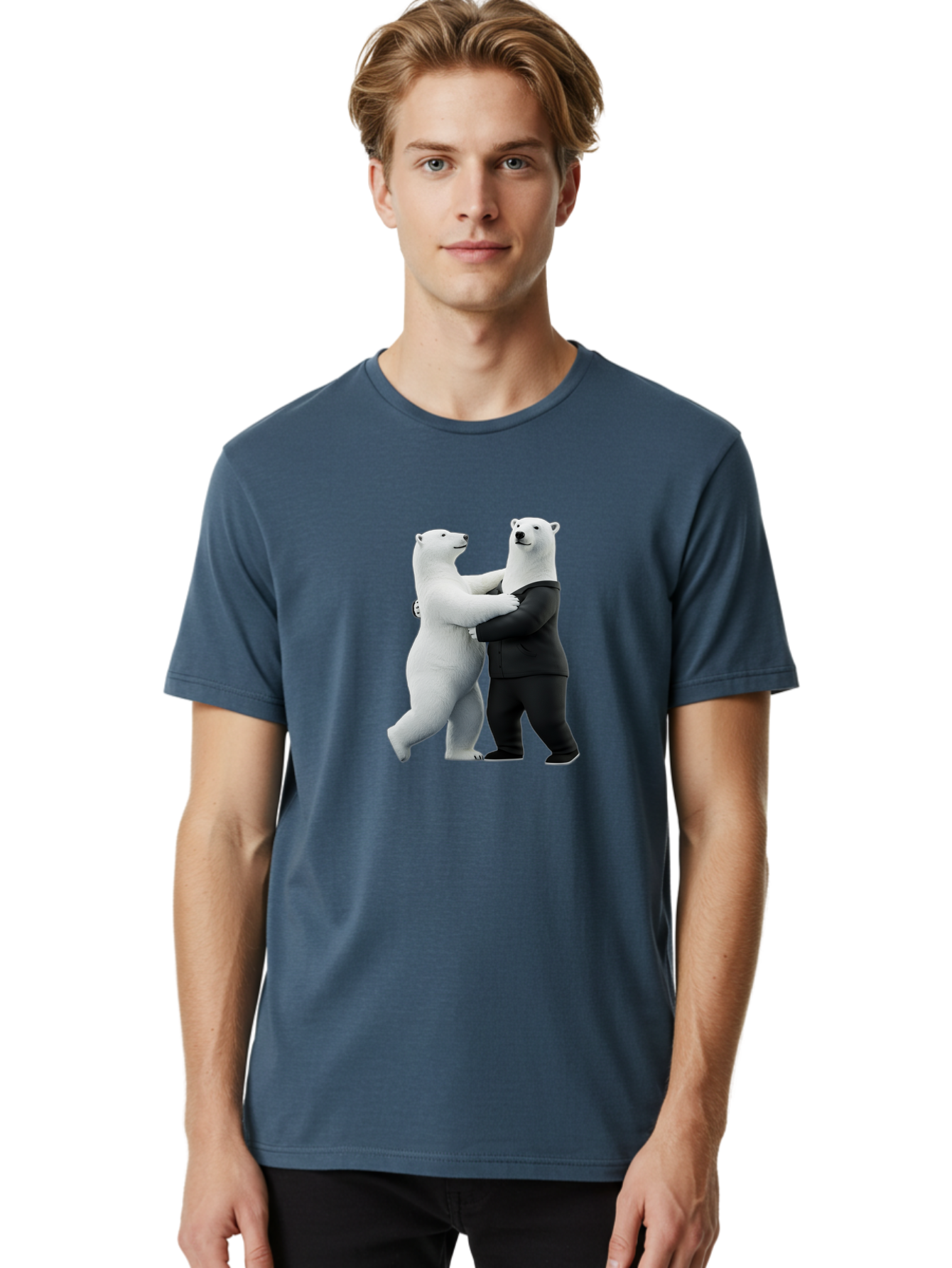 Dancing-Polar-Bears-1 Men'S Graphic Tee, 100% Cotton, Comfortable Casual Summer Wear, Machine Washable, Vintage Camera, Old Camera, Antique Camera, Black Camera, Classic Photography, Photography Equipment, Nostalgic Device, Film Camera, Baf018