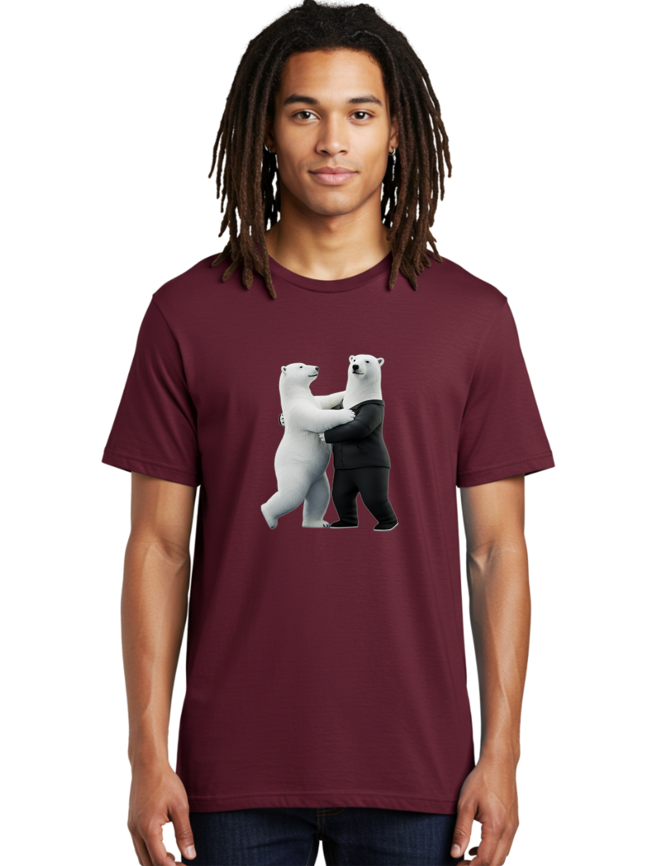 Dancing-Polar-Bears-1 Men'S Graphic Tee, 100% Cotton, Comfortable Casual Summer Wear, Machine Washable, Vintage Camera, Old Camera, Antique Camera, Black Camera, Classic Photography, Photography Equipment, Nostalgic Device, Film Camera, Baf018