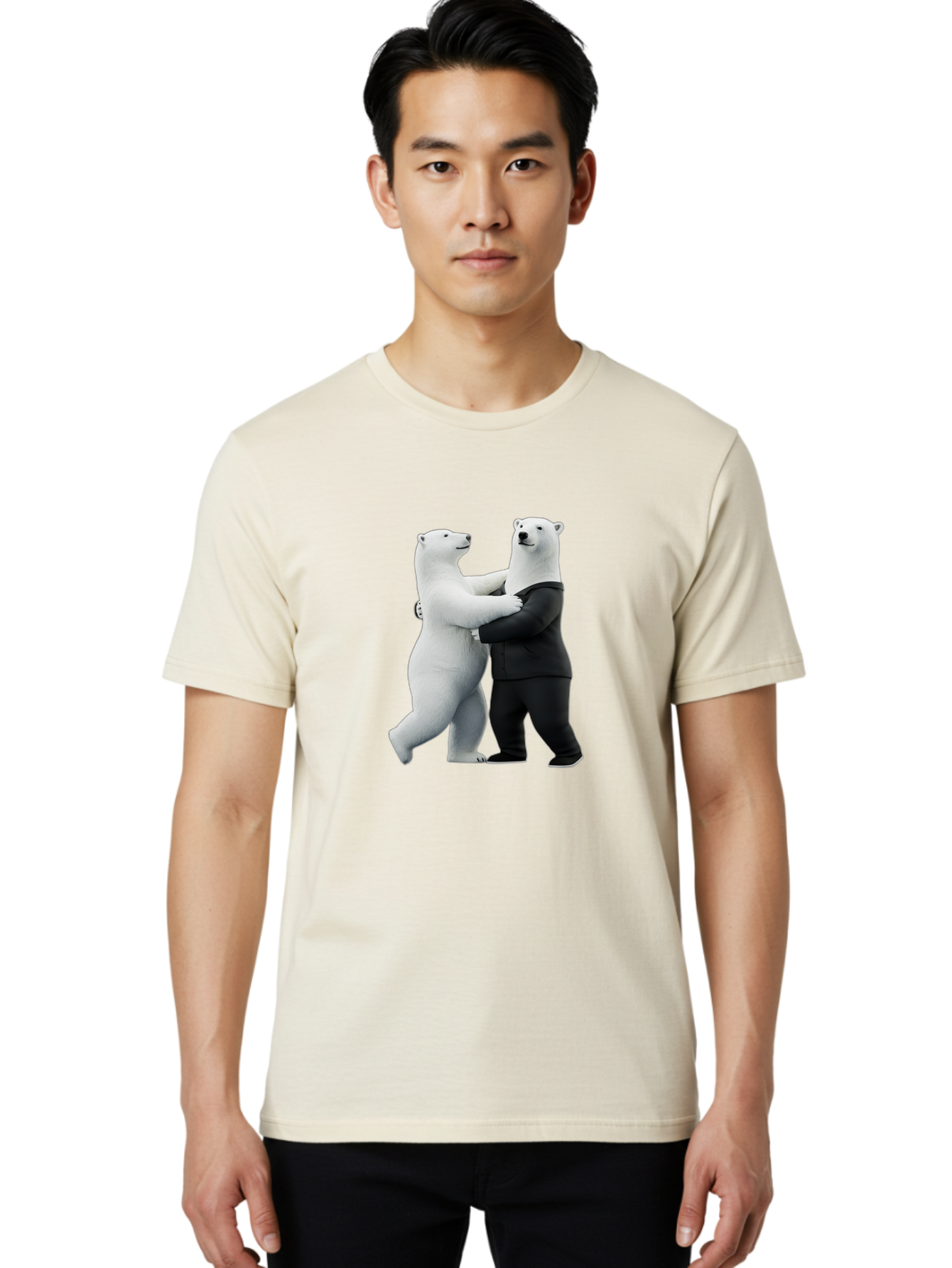 Dancing-Polar-Bears-1 Men'S Graphic Tee, 100% Cotton, Comfortable Casual Summer Wear, Machine Washable, Vintage Camera, Old Camera, Antique Camera, Black Camera, Classic Photography, Photography Equipment, Nostalgic Device, Film Camera, Baf018