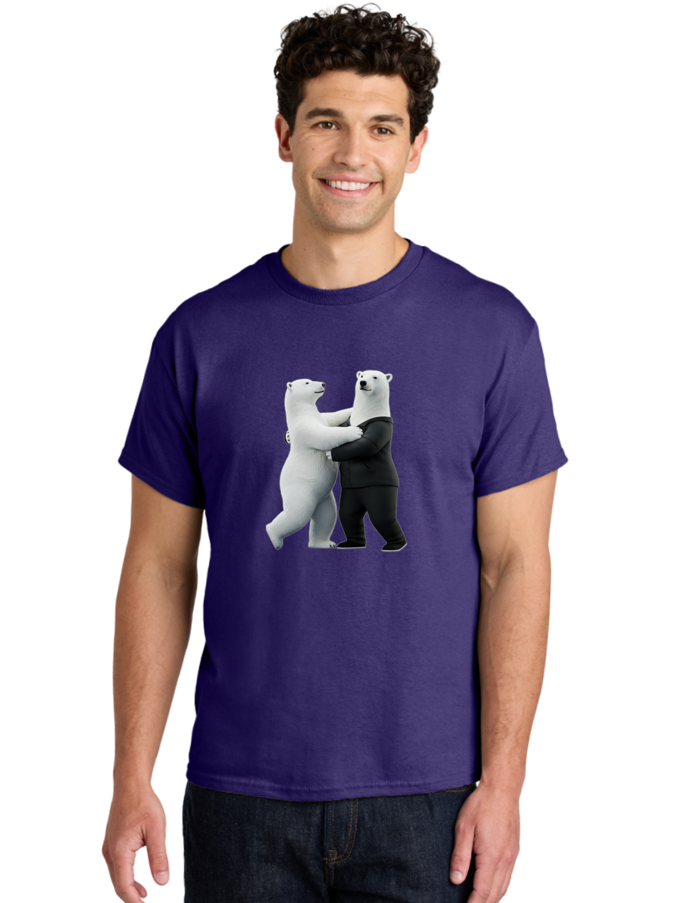 Dancing-Polar-Bears-1 Men'S Graphic Tee, 100% Cotton, Comfortable Casual Summer Wear, Machine Washable, Vintage Camera, Old Camera, Antique Camera, Black Camera, Classic Photography, Photography Equipment, Nostalgic Device, Film Camera, Baf018