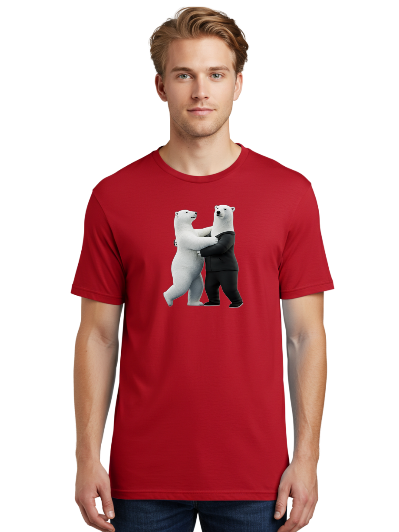 Dancing-Polar-Bears-1 Men'S Graphic Tee, 100% Cotton, Comfortable Casual Summer Wear, Machine Washable, Vintage Camera, Old Camera, Antique Camera, Black Camera, Classic Photography, Photography Equipment, Nostalgic Device, Film Camera, Baf018