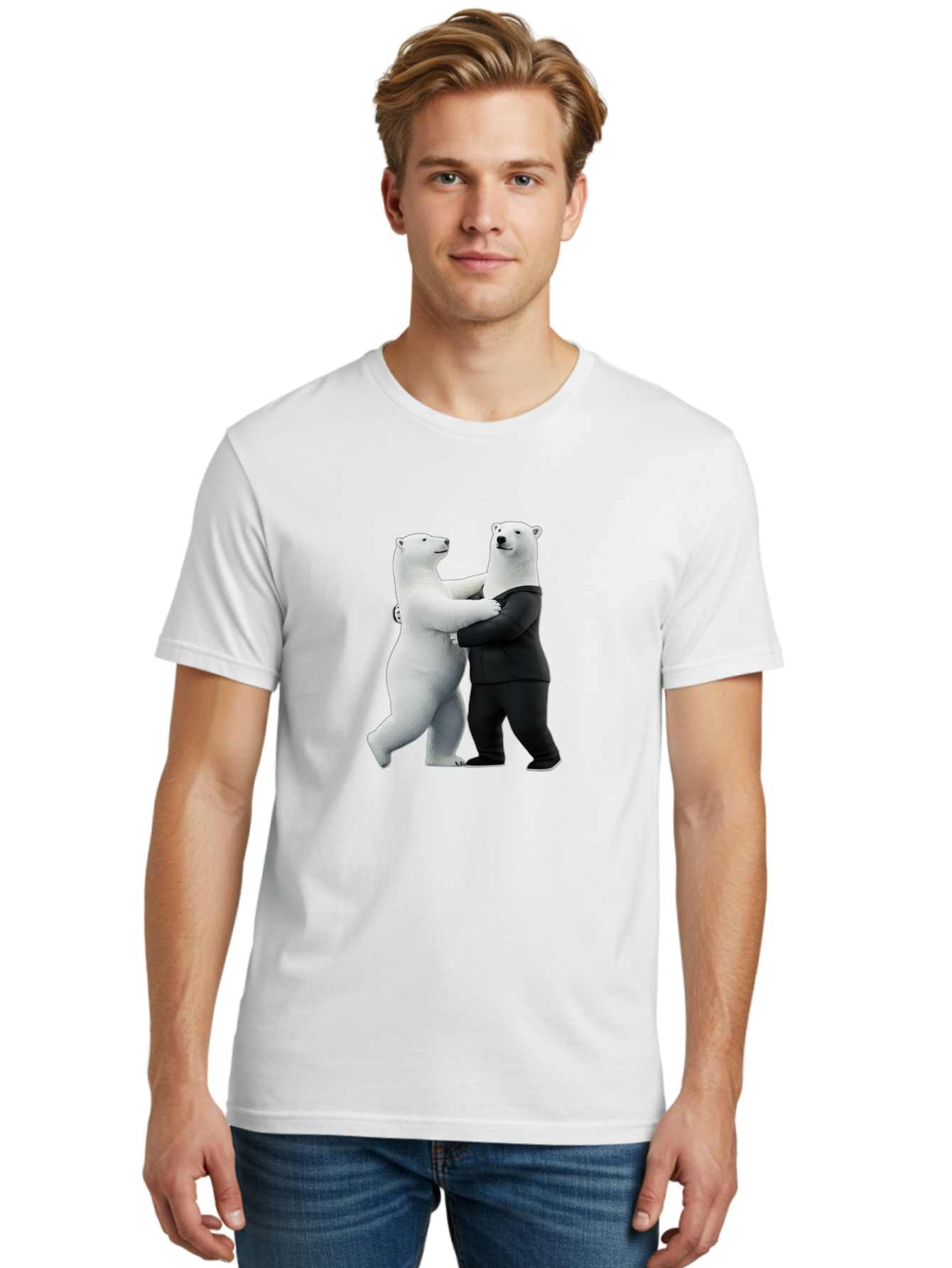 Dancing-Polar-Bears-1 Men'S Graphic Tee, 100% Cotton, Comfortable Casual Summer Wear, Machine Washable, Vintage Camera, Old Camera, Antique Camera, Black Camera, Classic Photography, Photography Equipment, Nostalgic Device, Film Camera, Baf018