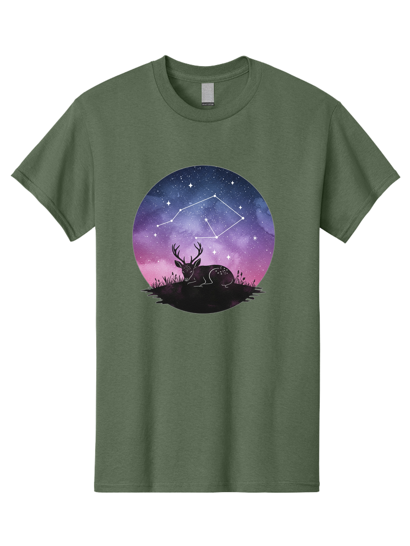 Deer-Constellation-1 Men'S Graphic Tee, 100% Cotton, Comfortable Casual Summer Wear, Machine Washable, Vintage Camera, Old Camera, Antique Camera, Black Camera, Classic Photography, Photography Equipment, Nostalgic Device, Film Camera, Baf021