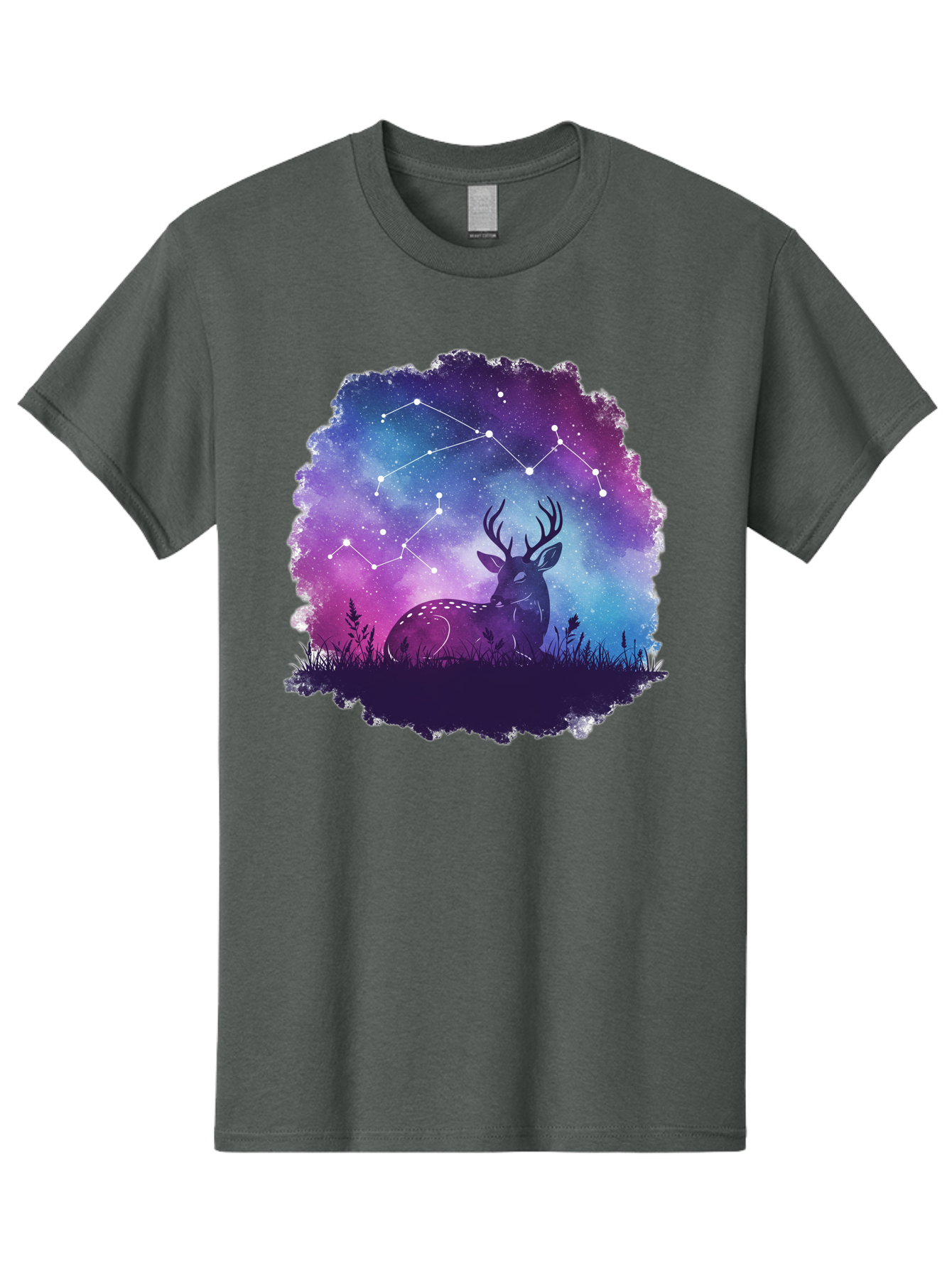 Deer-Constellation-2 Men'S Graphic Tee, 100% Cotton, Comfortable Casual Summer Wear, Machine Washable, Vintage Camera, Old Camera, Antique Camera, Black Camera, Classic Photography, Photography Equipment, Nostalgic Device, Film Camera, Baf022