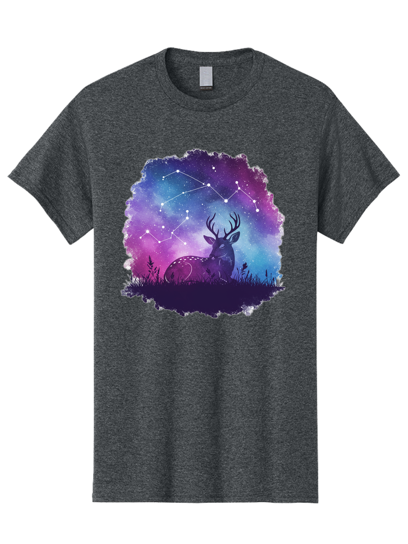 Deer-Constellation-2 Men'S Graphic Tee, 100% Cotton, Comfortable Casual Summer Wear, Machine Washable, Vintage Camera, Old Camera, Antique Camera, Black Camera, Classic Photography, Photography Equipment, Nostalgic Device, Film Camera, Baf022