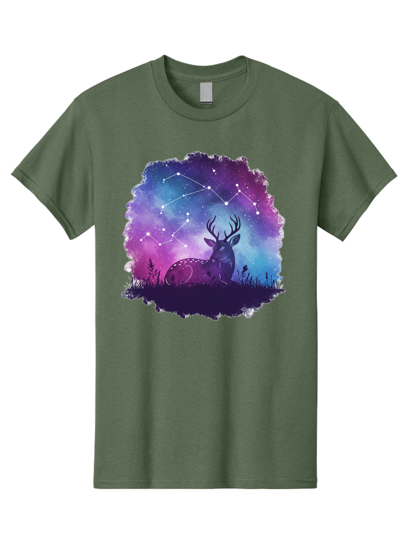 Deer-Constellation-2 Men'S Graphic Tee, 100% Cotton, Comfortable Casual Summer Wear, Machine Washable, Vintage Camera, Old Camera, Antique Camera, Black Camera, Classic Photography, Photography Equipment, Nostalgic Device, Film Camera, Baf022