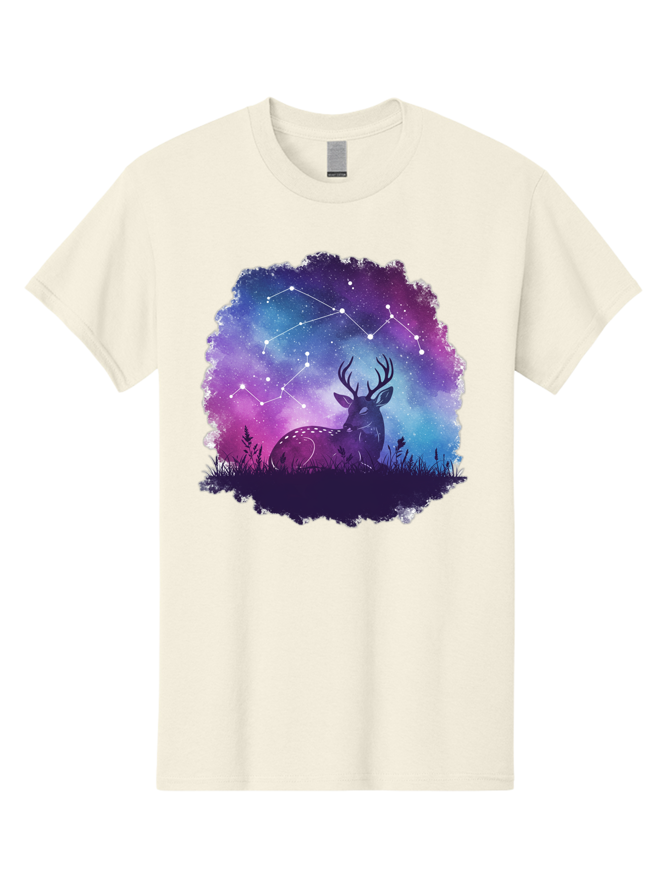 Deer-Constellation-2 Men'S Graphic Tee, 100% Cotton, Comfortable Casual Summer Wear, Machine Washable, Vintage Camera, Old Camera, Antique Camera, Black Camera, Classic Photography, Photography Equipment, Nostalgic Device, Film Camera, Baf022