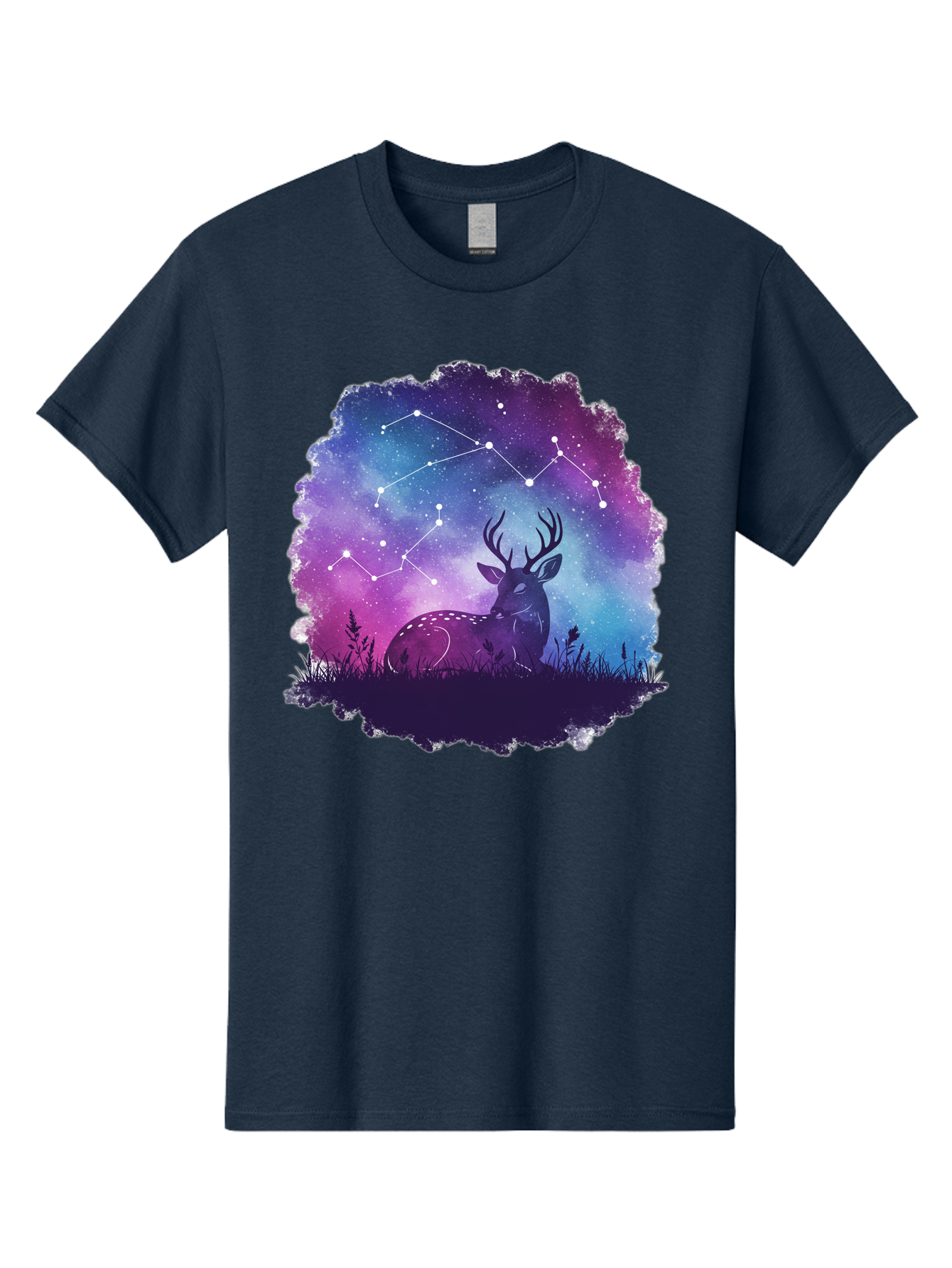 Deer-Constellation-2 Men'S Graphic Tee, 100% Cotton, Comfortable Casual Summer Wear, Machine Washable, Vintage Camera, Old Camera, Antique Camera, Black Camera, Classic Photography, Photography Equipment, Nostalgic Device, Film Camera, Baf022