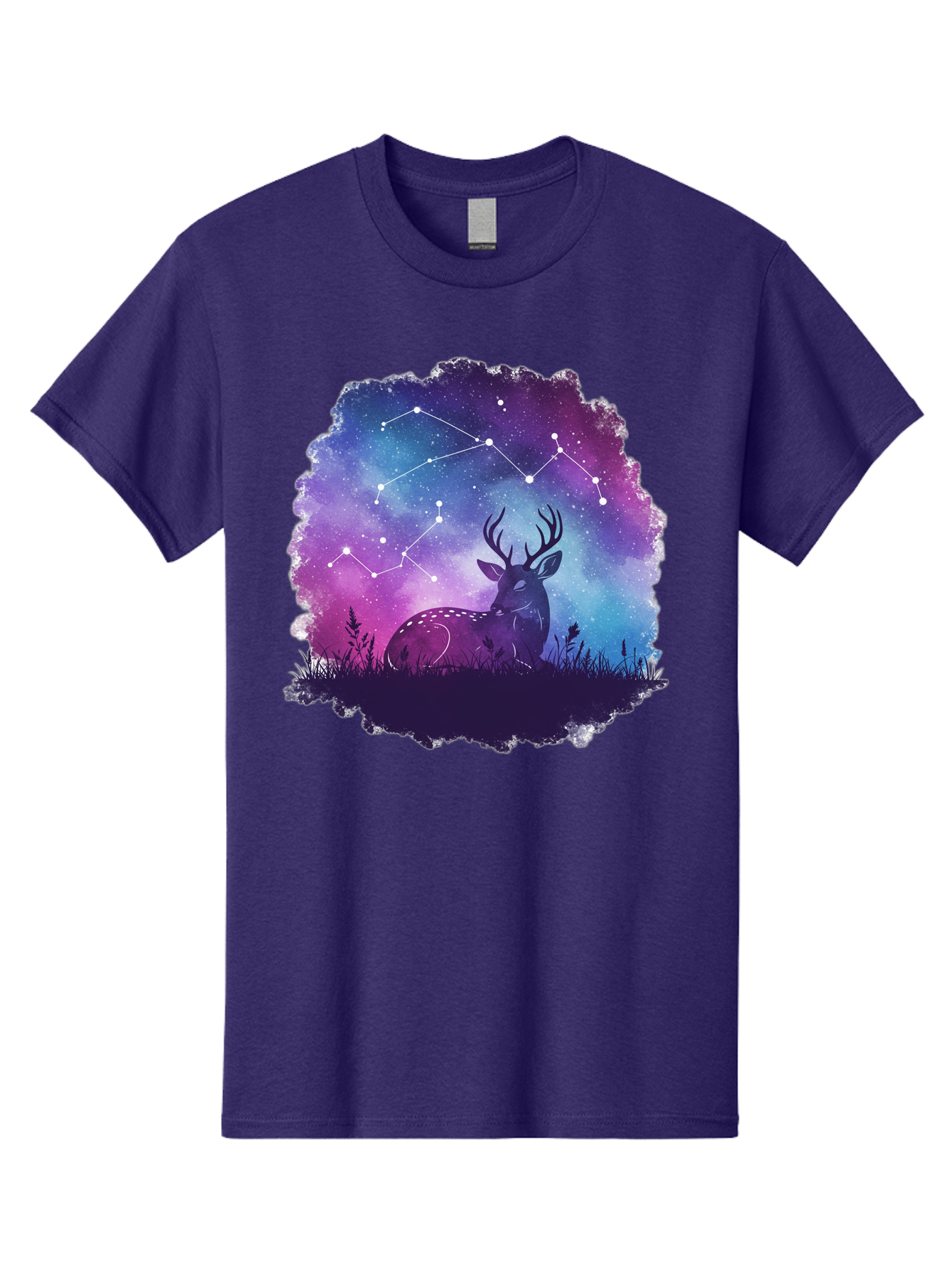 Deer-Constellation-2 Men'S Graphic Tee, 100% Cotton, Comfortable Casual Summer Wear, Machine Washable, Vintage Camera, Old Camera, Antique Camera, Black Camera, Classic Photography, Photography Equipment, Nostalgic Device, Film Camera, Baf022